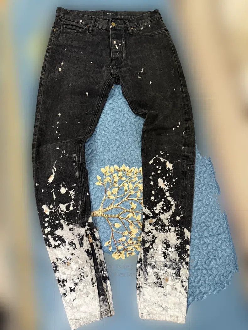 Fear of God Fear of God 5th black splash ink Size US 31 - 2 Thumbnail