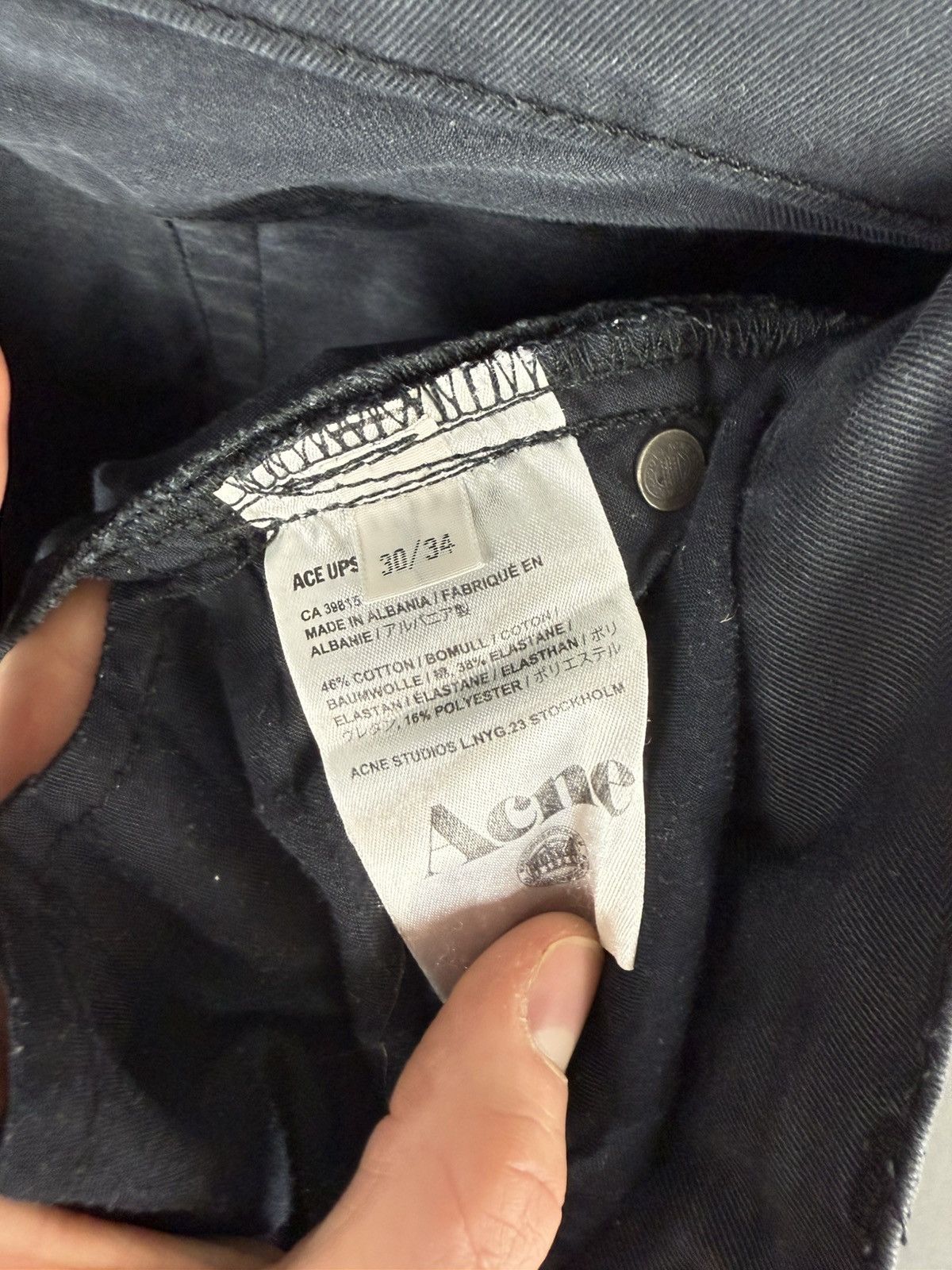 Acne Studios Acne Studios ‘Ace’ blue Slim/Straight Cut Denim Size US 30 / EU 46 - 11 Thumbnail