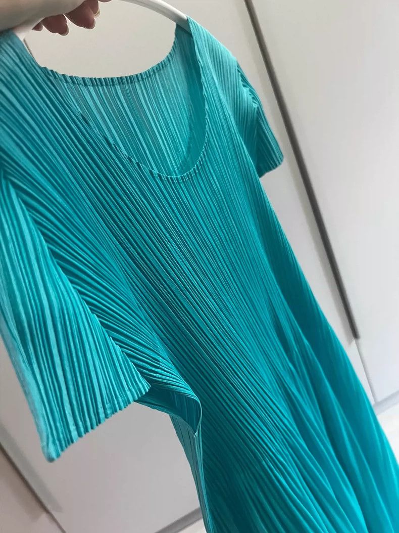 Other Issey Miyake/三宅一生 size:5 Blue pleated dress Size M / US 6-8 / IT 42-44 - 8 Thumbnail