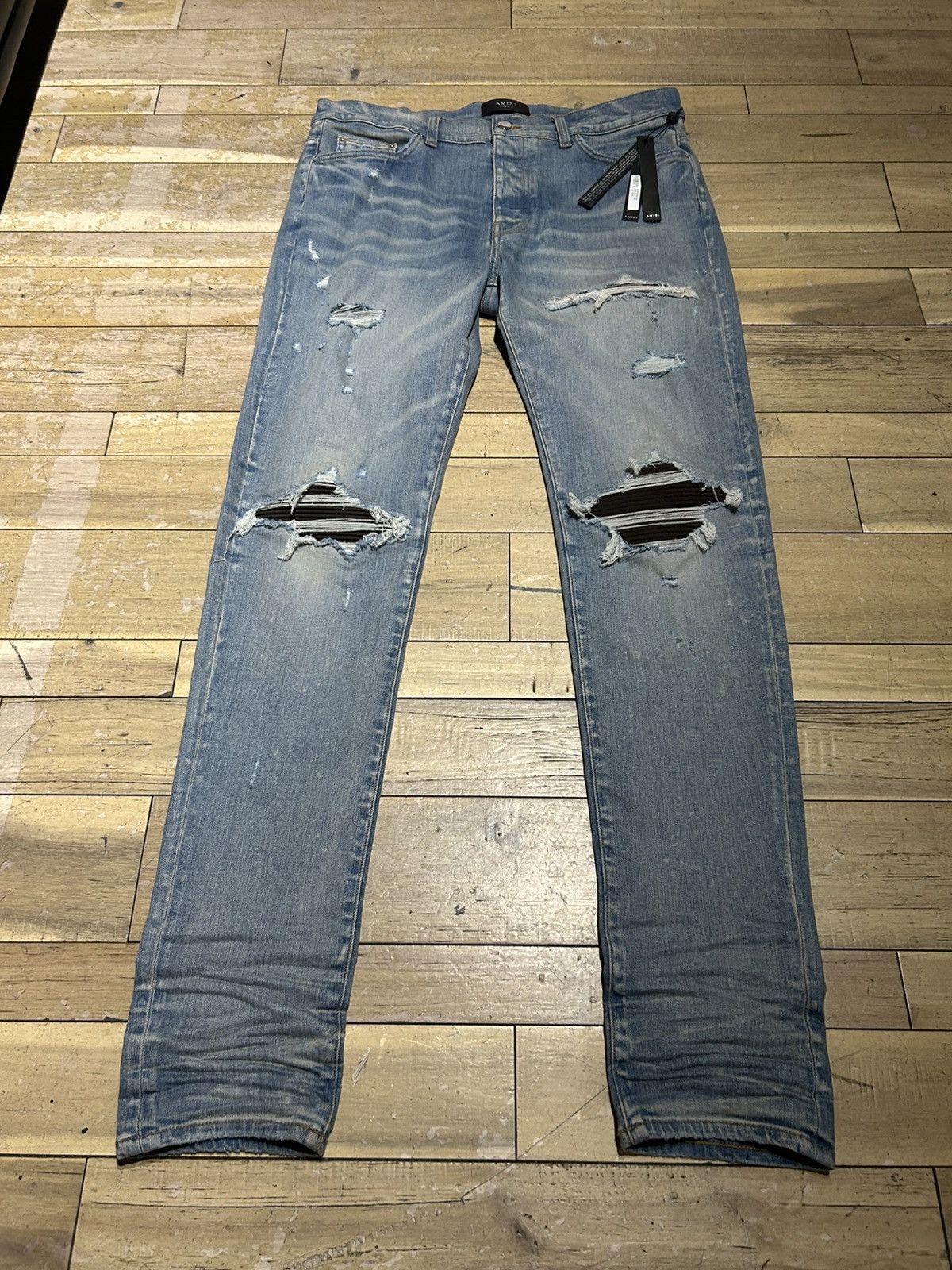 Amiri Amiri Brown Patch Jeans Size US 38 / EU 54 - 2 Thumbnail