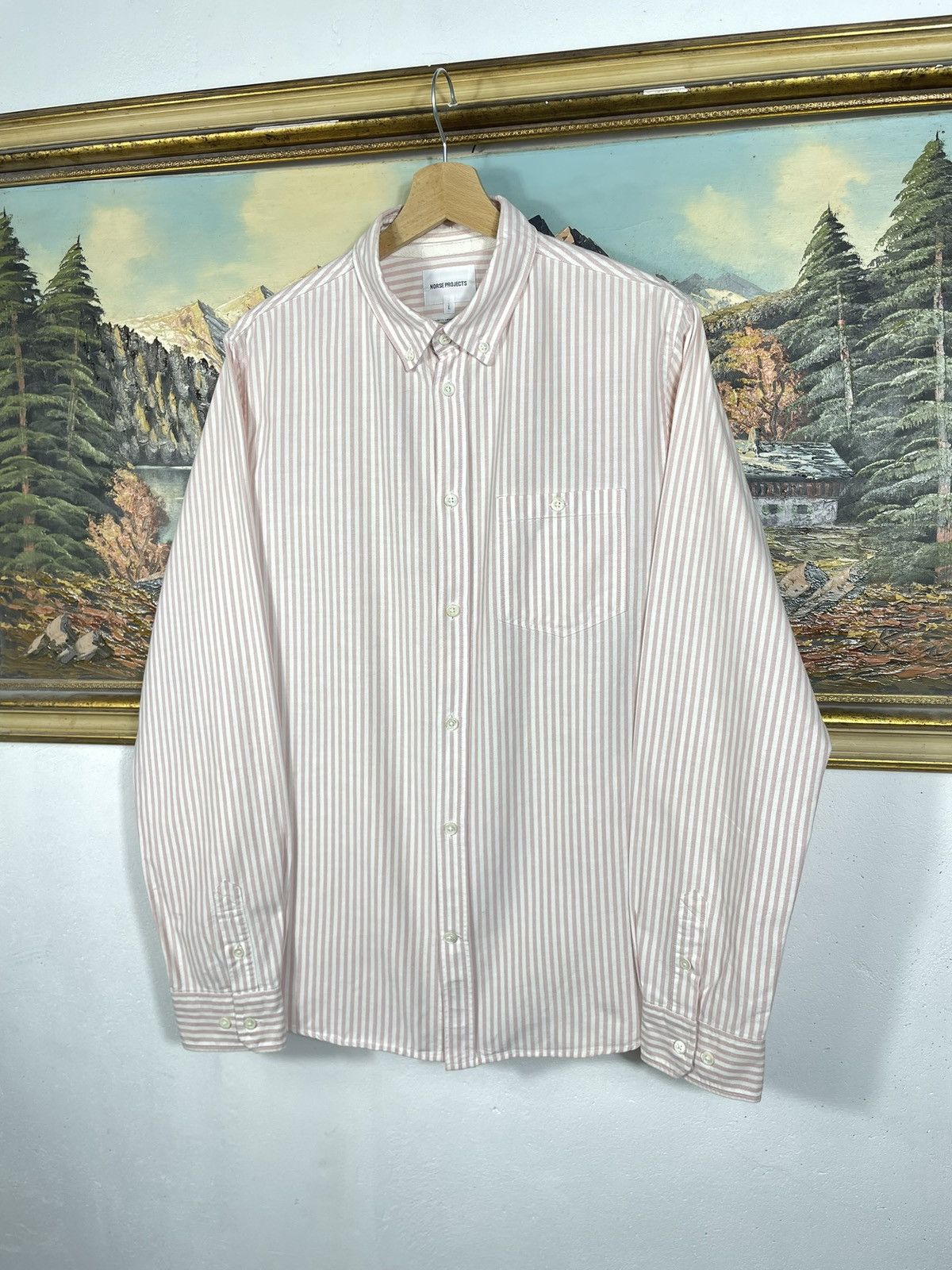 Norse Projects Norse Projects Striped Longsleeve Shirt Old Money Luxury Size US L / EU 52-54 / 3 - 2 Thumbnail