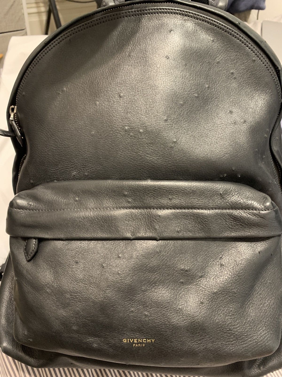 Givenchy Black Leather Destroyed Backpack Size ONE SIZE - 5 Thumbnail