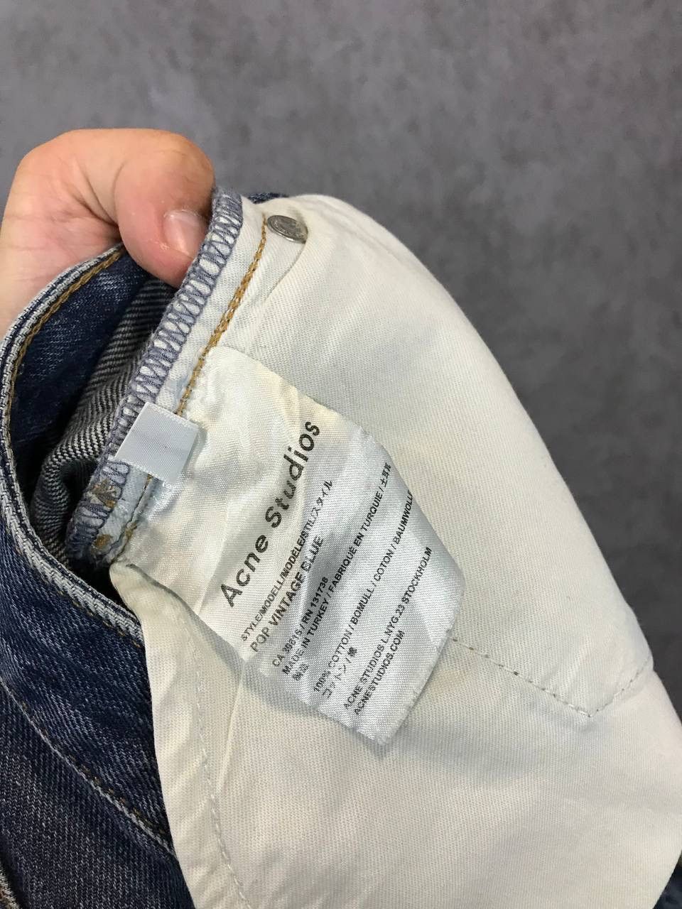 Acne Studios Acne Studios pop vintage blue unisex jeans Size US 29 - 6 Thumbnail
