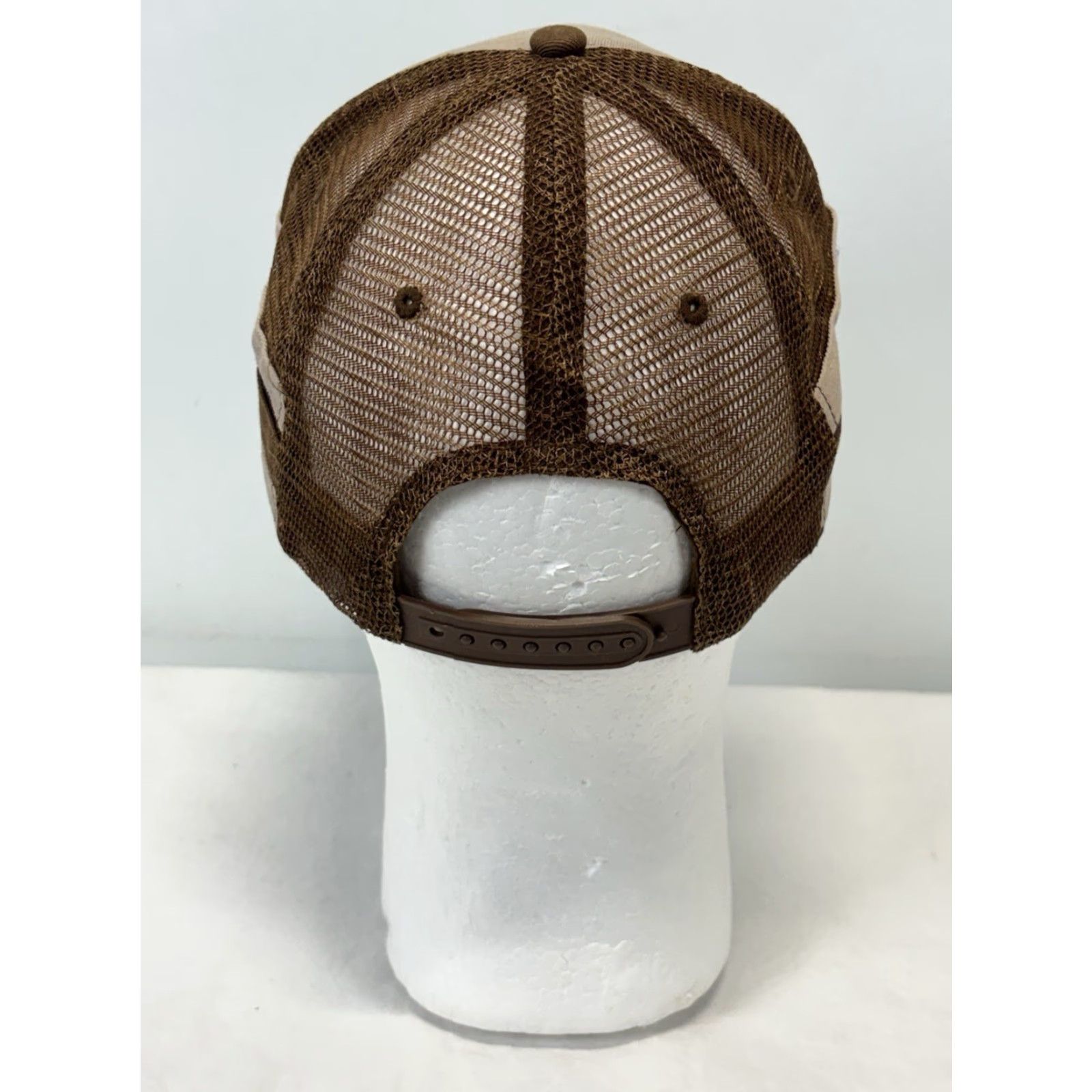 Vintage American Vintage Vintage Camel Towing Hat Cap Snapback Brown Trucker Striped Funny Size ONE SIZE - 4 Thumbnail