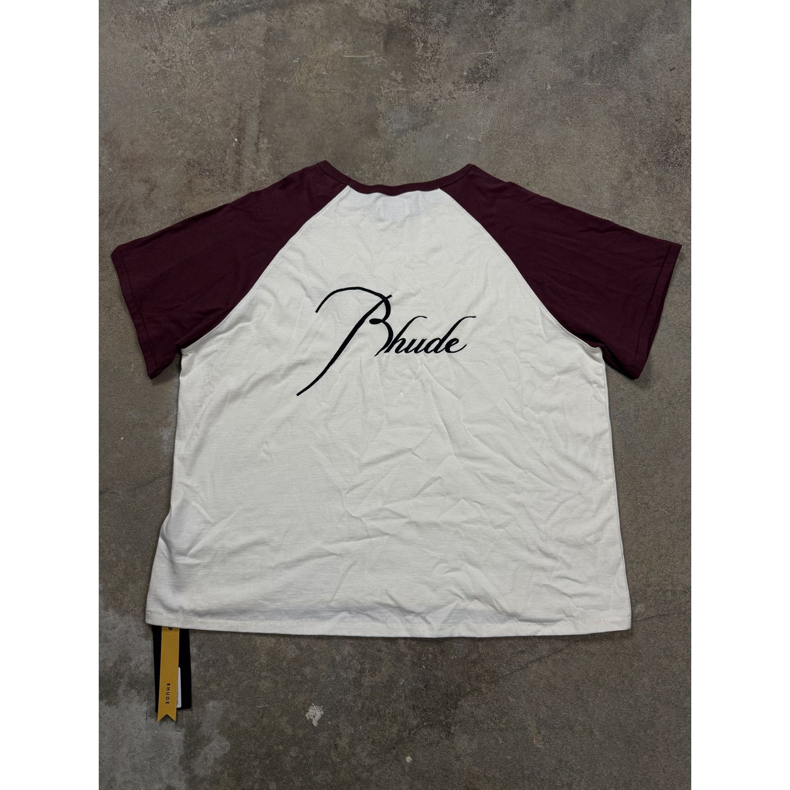 Rhude Rhude Tee Maroon White Large New Size US L / EU 52-54 / 3 - 1 Thumbnail