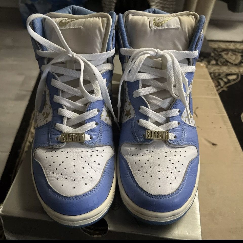 Nike OG ALL 8/10- 2003 Supreme Stars - Nike SB Dunk High, Rare Size US 9.5 / EU 42-43 - 4 Thumbnail