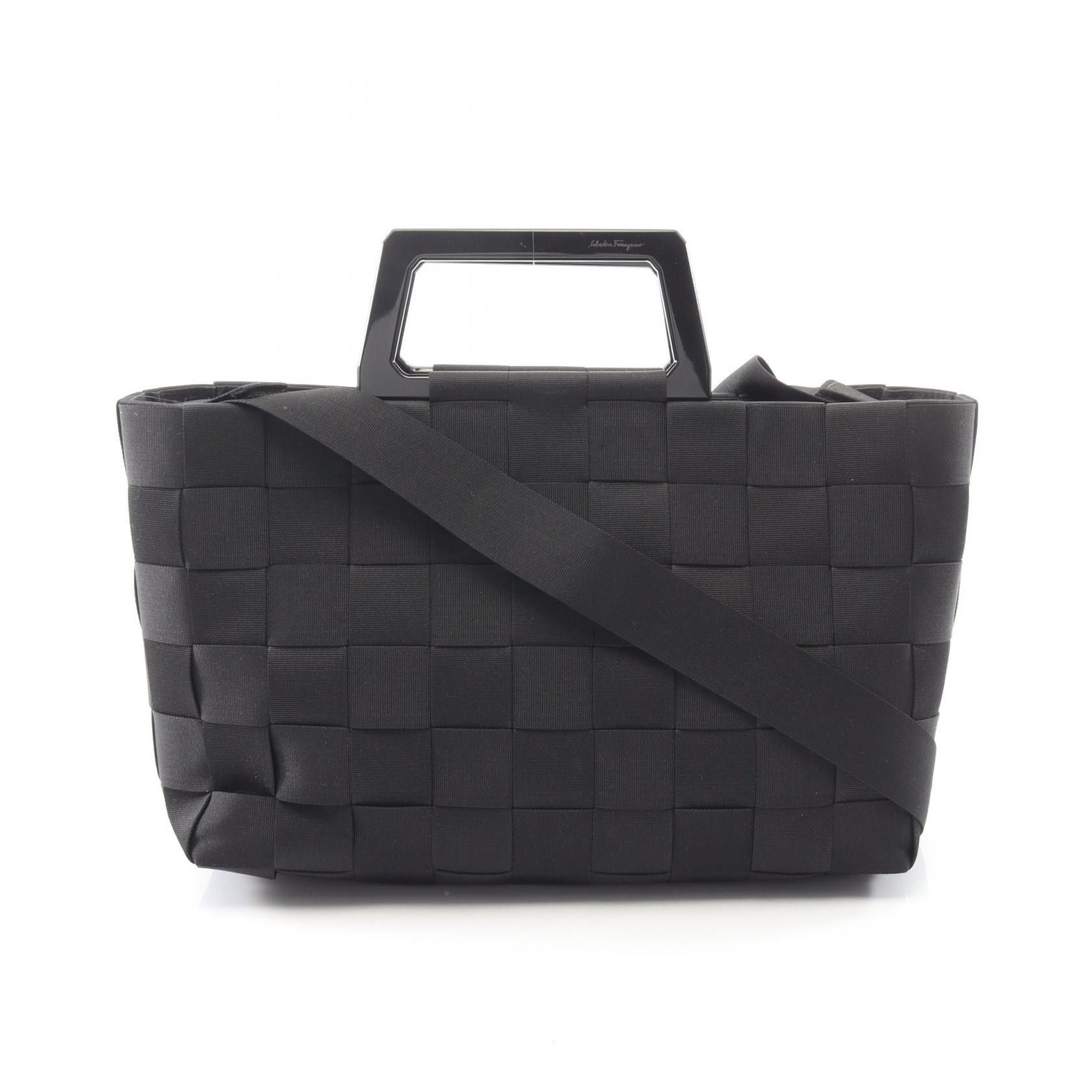 Salvatore Ferragamo Salvatore Ferragamo Salvatore Ferragamo Nylon Canvas Handbag Textile Handbag 210288 DUTY FREE for USA Size ONE SIZE - 1 Thumbnail