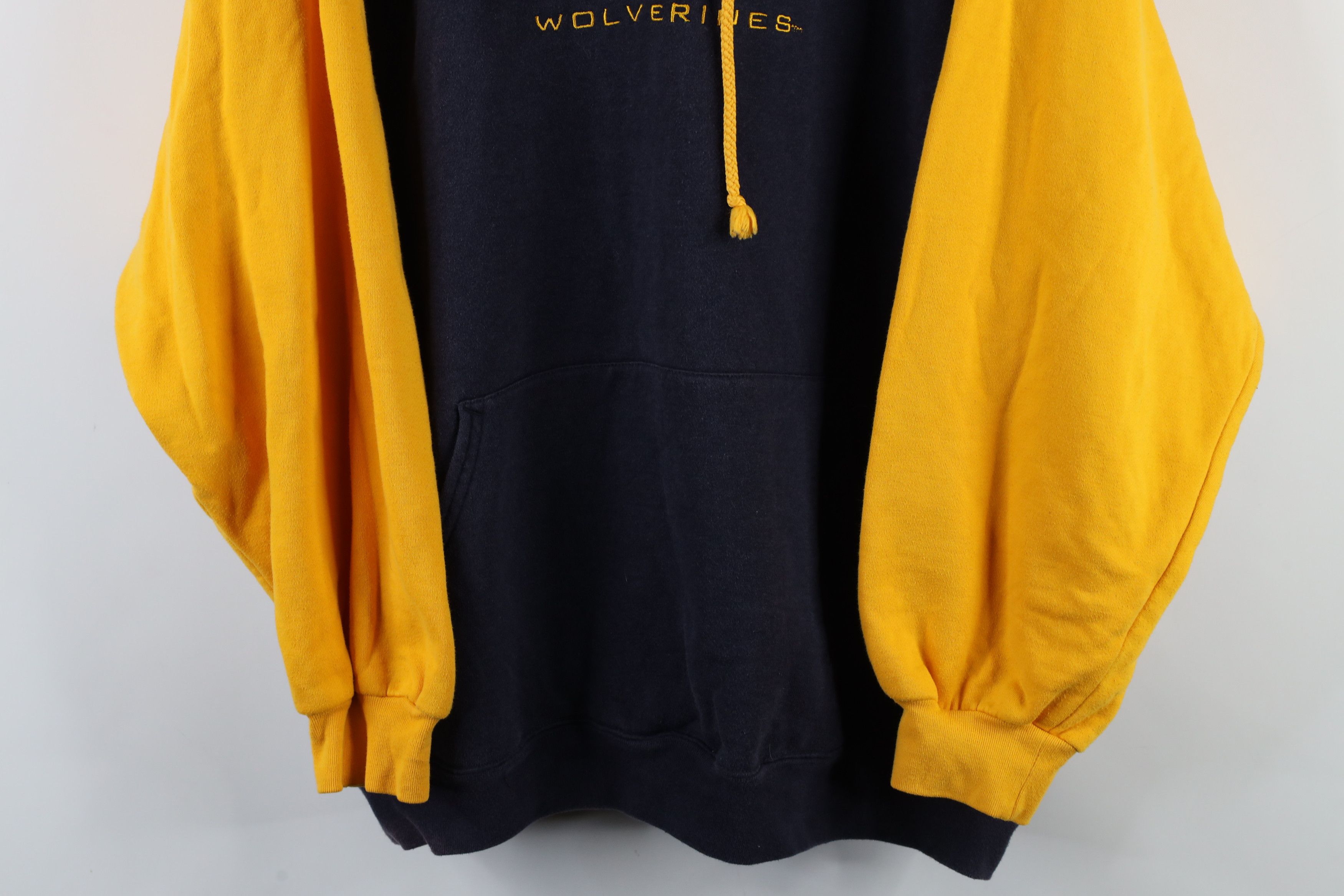 Vintage Vintage 90s Out University of Michigan Hoodie Sweatshirt Size US XL / EU 56 / 4 - 3 Thumbnail