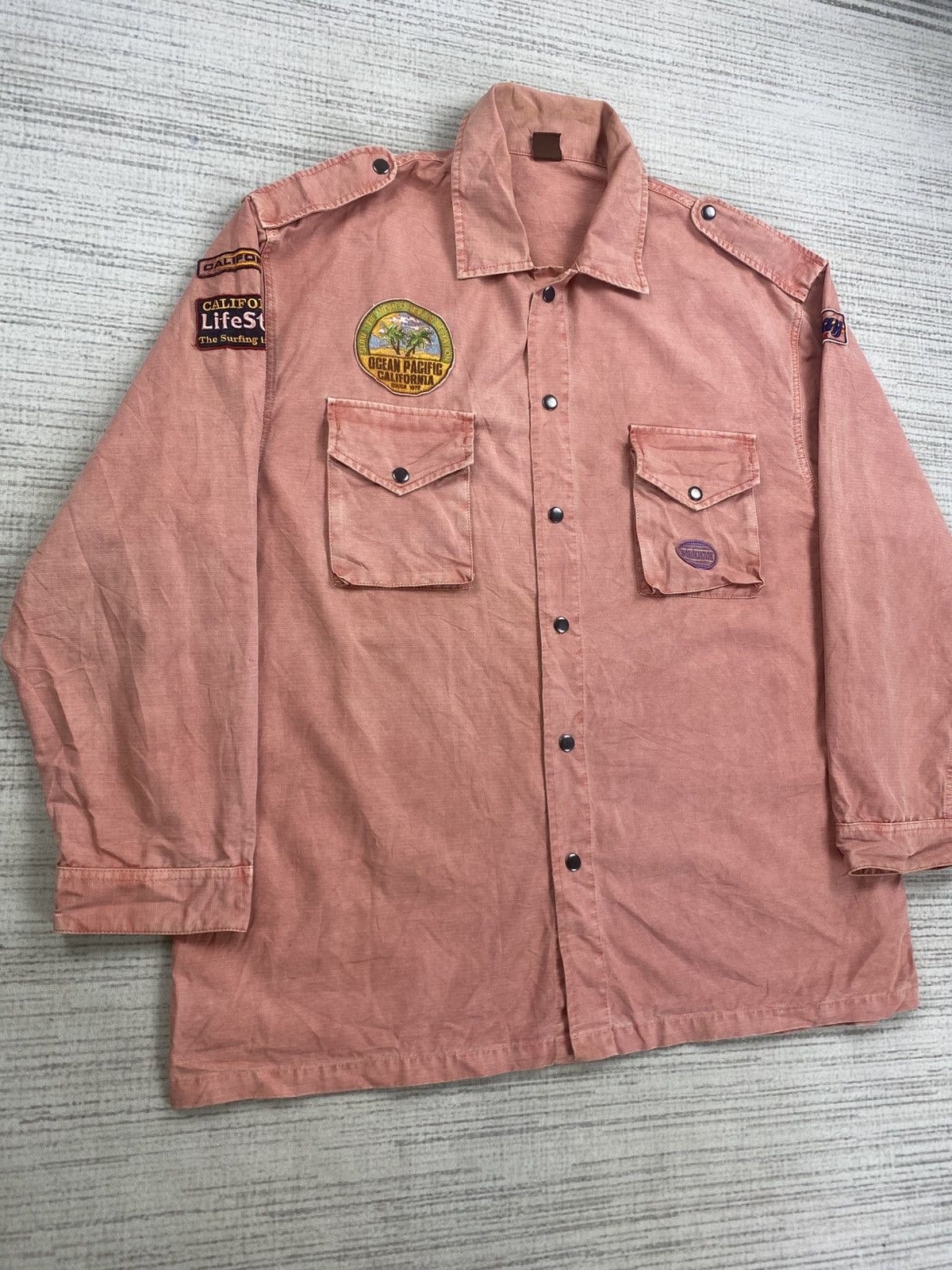 Ocean Pacific × Vintage Vintage Ocean Pacific California Surfing Jacket Size US XL / EU 56 / 4 - 3 Thumbnail