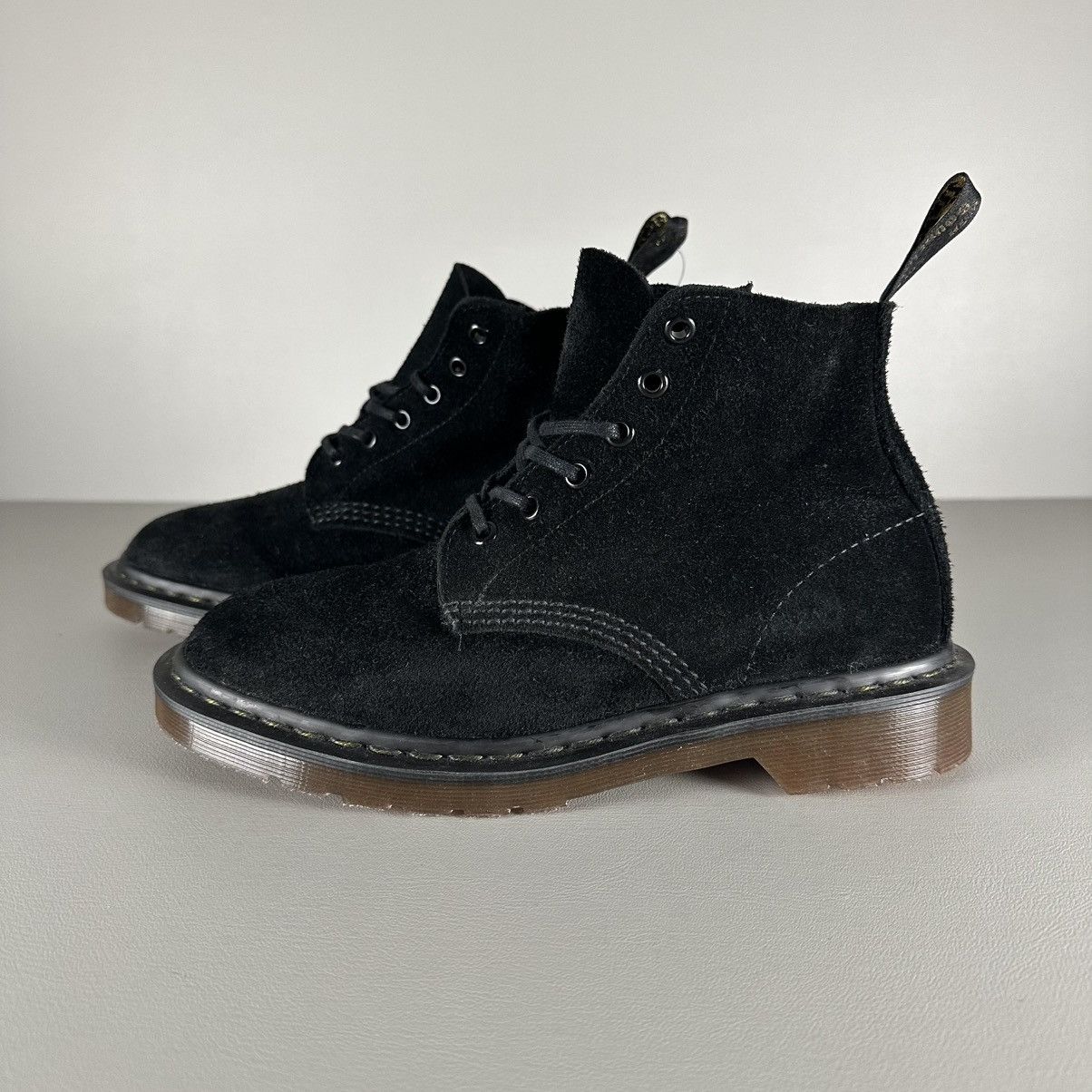Dr. Martens Dr. Martens 101 Made in England Suede Ankle Boots in black Size US 7.5 / IT 37.5 - 1 Thumbnail