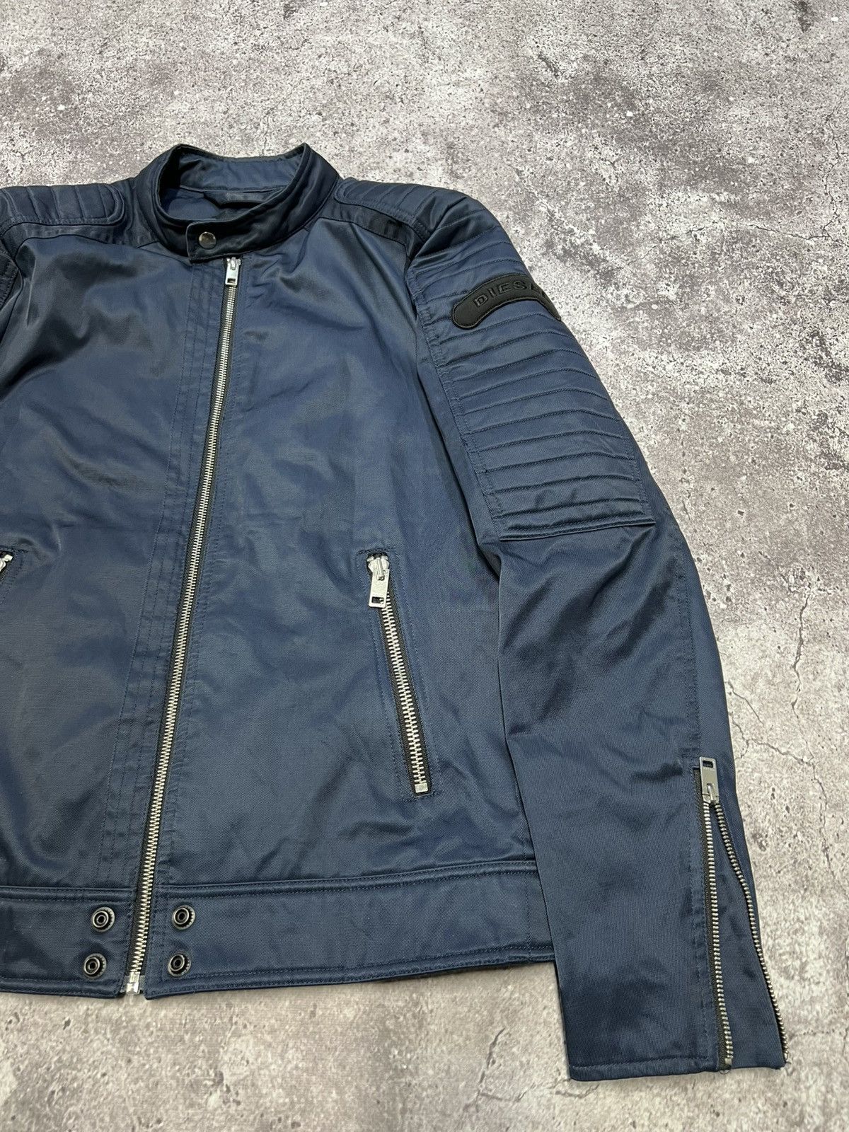 Diesel Vintage Y2K Diesel Biker Jacket Streetwear 90s Style Size US L / EU 52-54 / 3 - 11 Thumbnail