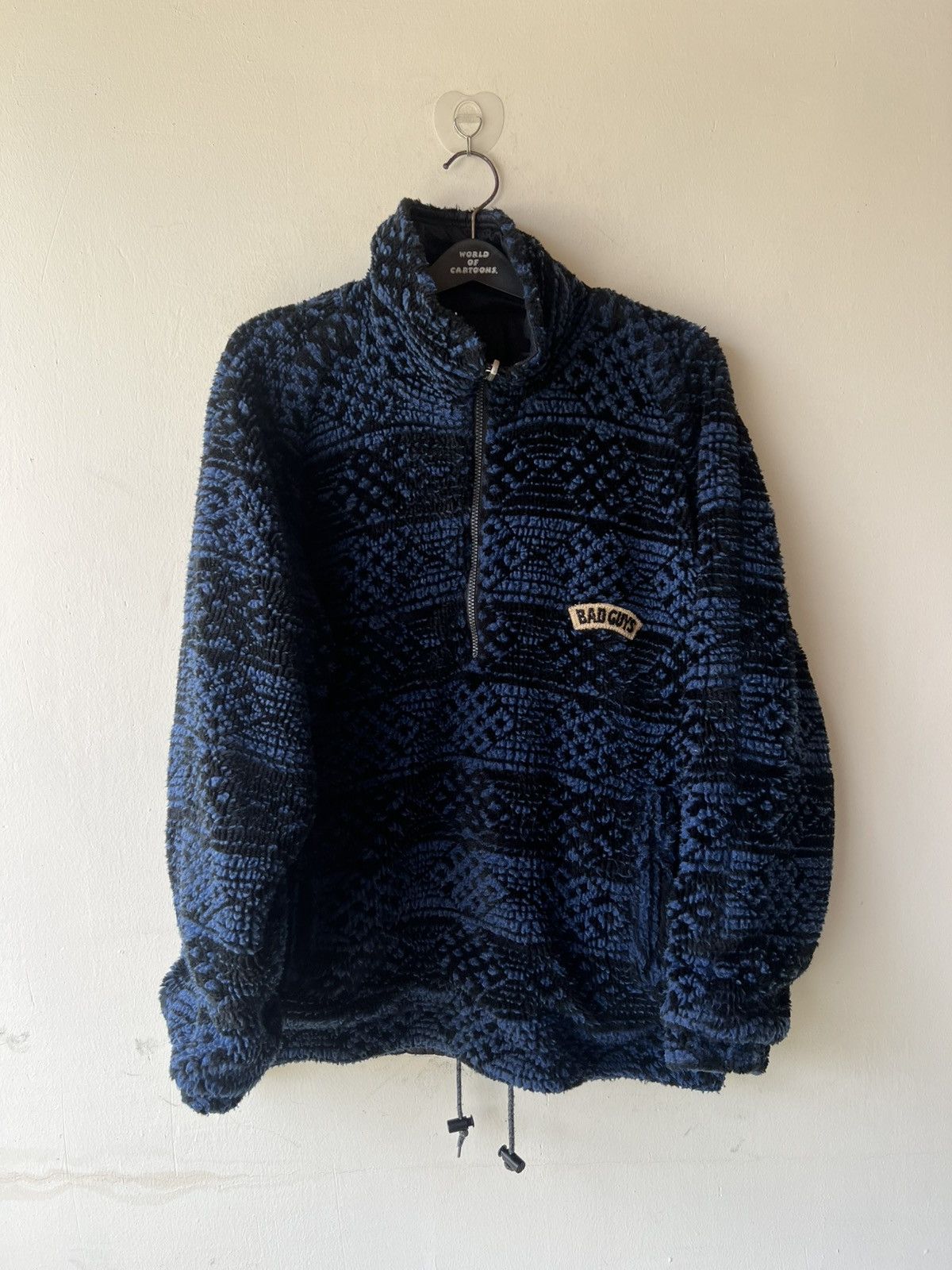 Vintage Vintage 90s Bad Guys Dare Devils Reversible Fleece Jacket Size US S / EU 44-46 / 1 - 2 Thumbnail