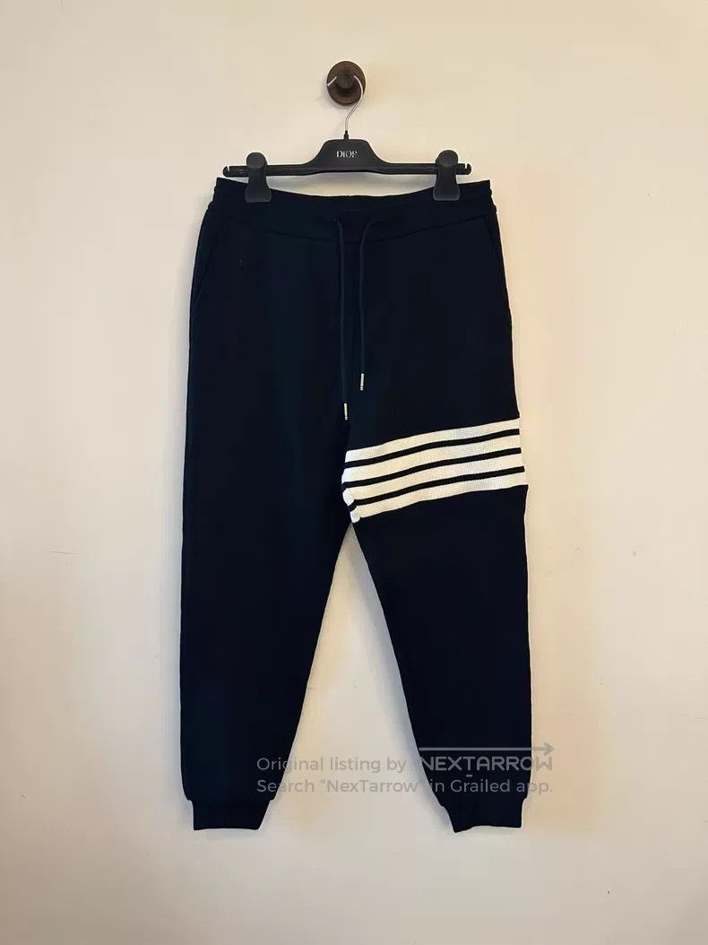 Thom Browne Thom Browne size 5 Blue Waffle Sweatpants Size US 32 / EU 48 - 1 Thumbnail