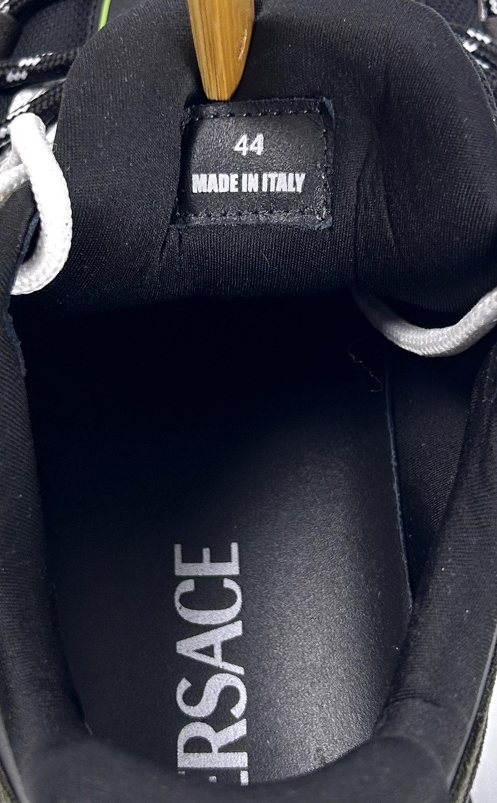 Versace Versace Trigreca Sneakers EU44/US11 Black Olive Green Italy Size US 11 / EU 44 - 4 Thumbnail