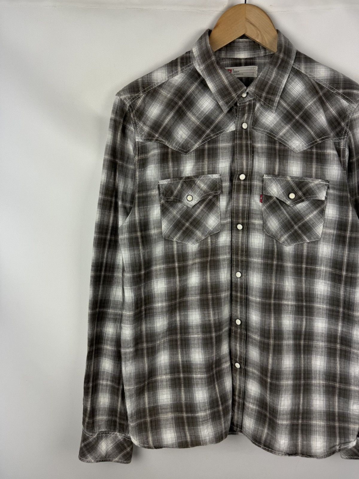 Levi's Levis Vintage Checked Western Long Sleeve Button Up Shirt Size US M / EU 48-50 / 2 - 2 Thumbnail