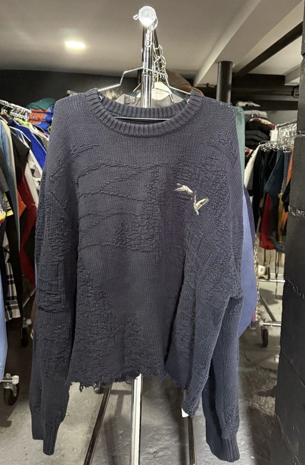Aime Leon Dore Aime Leon Dore Woolrich Sweater Dove Turtle Embroidered Logo Size US XXL / EU 58 / 5 - 1 Thumbnail