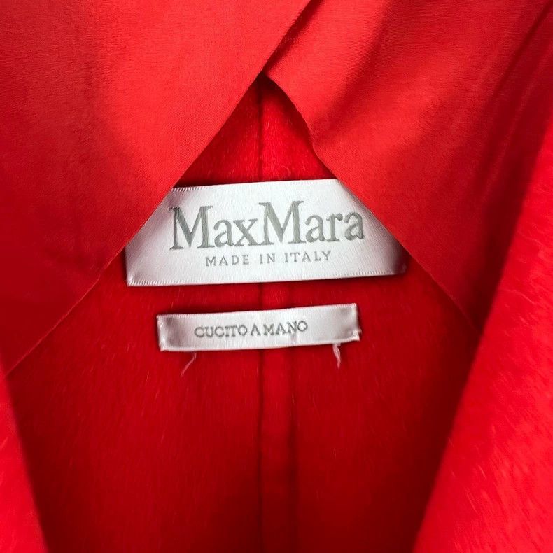 Max Mara Max Mara Red mid-length woolen coat Size L / US 10 / IT 46 - 3 Thumbnail