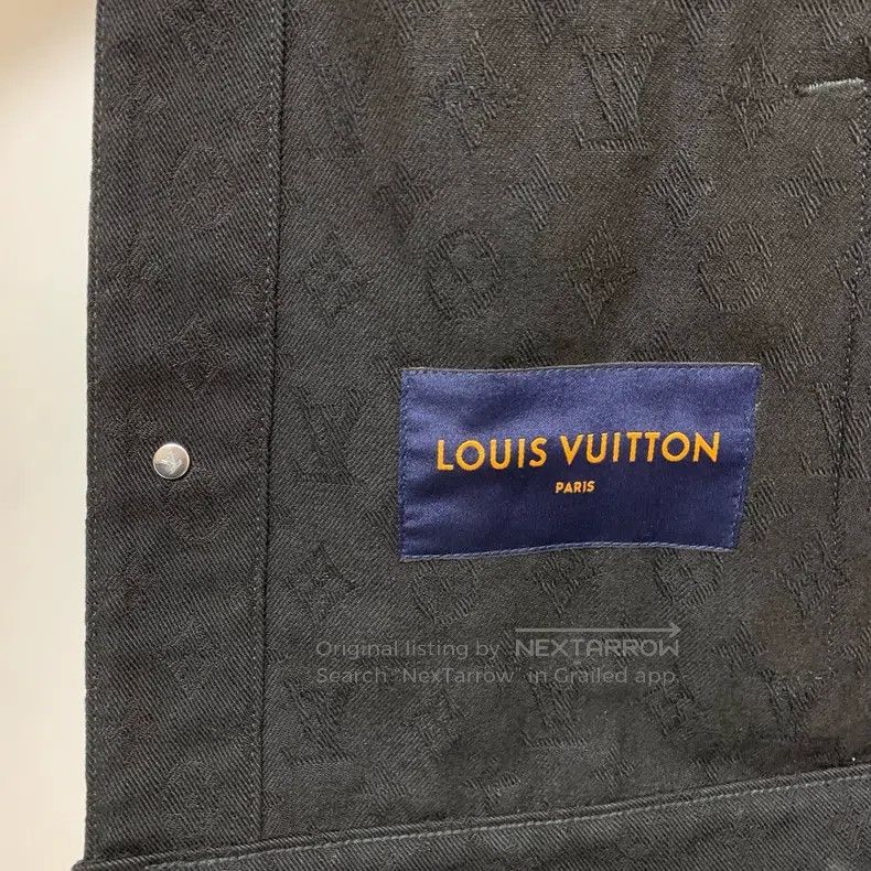 Louis Vuitton Louis Vuitton Black dark full print denim jacket Size US S / EU 44-46 / 1 - 3 Thumbnail