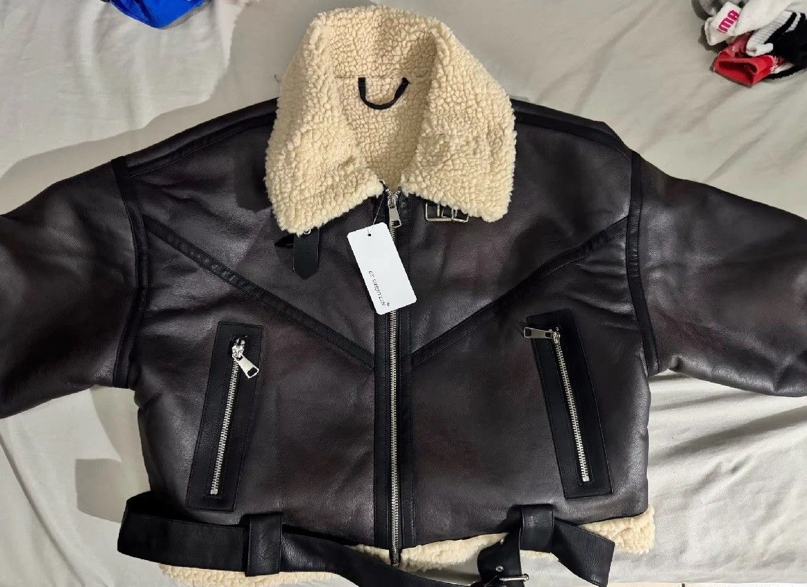 Other Fashion Women Winter Streetwear Leather fur Jacket Size S / US 4 / IT 40 - 4 Thumbnail