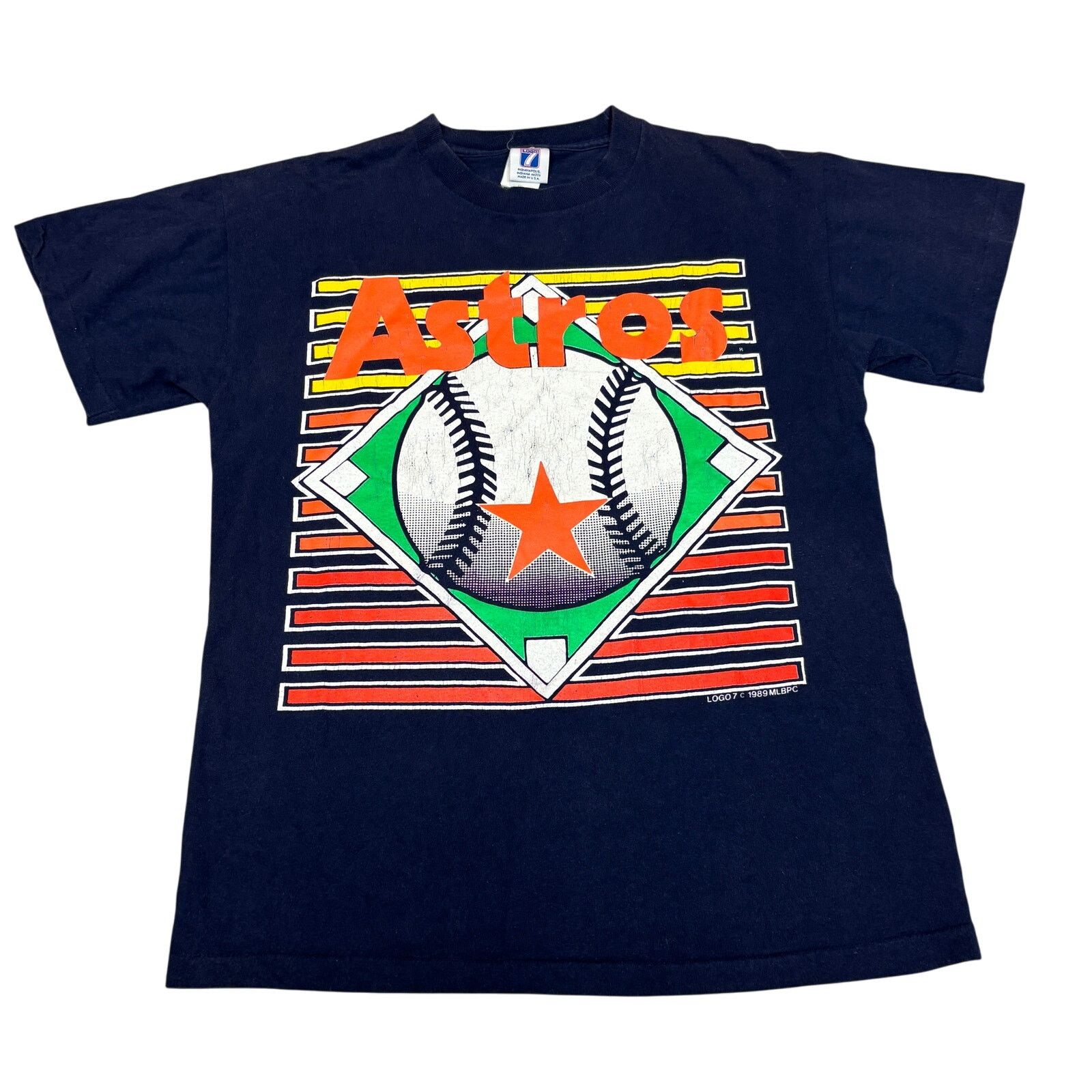 Logo 7 Vintage 1989 Logo 7 Houston Astros T Shirt MLB Baseball SZ M Size US M / EU 48-50 / 2 - 1 Thumbnail