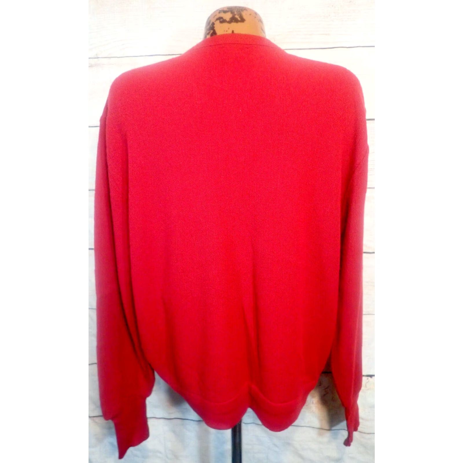 Izod VINTAGE Izod Lacoste Sweater Shirt Mens XL Burgundy V-Neck Pullover 50s 60s 70s Made in USA Mens XL Burgundy Size US XL / EU 56 / 4 - 3 Thumbnail
