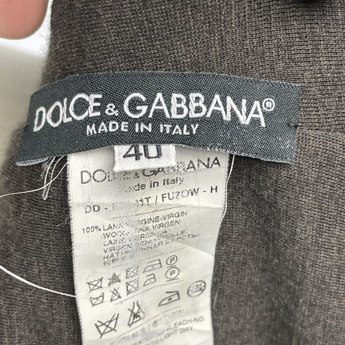 Dolce & Gabbana Dolce Gabbana Ruched Virgin Wool Dress Bodycon Midi Size S / US 4 / IT 40 - 9 Thumbnail