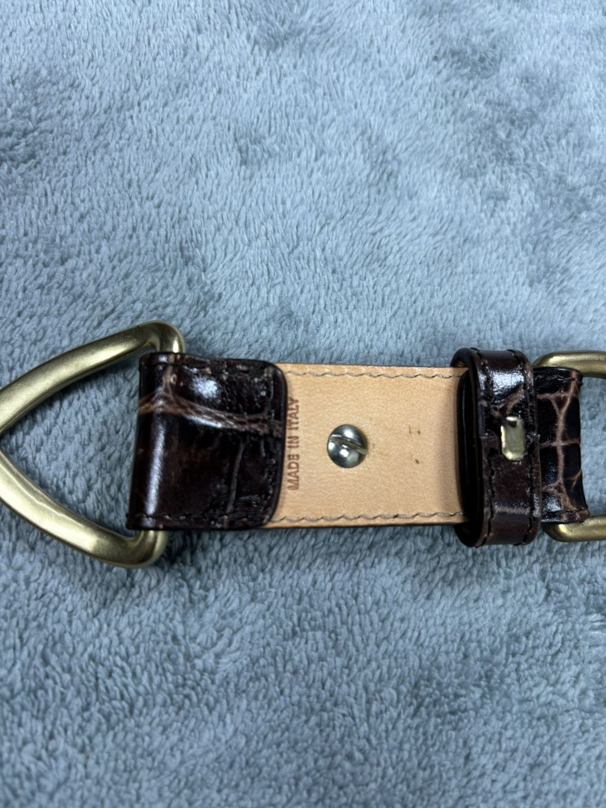Designer × Leather Rare J & M Davidson Chain Leather Belt Size ONE SIZE - 7 Thumbnail