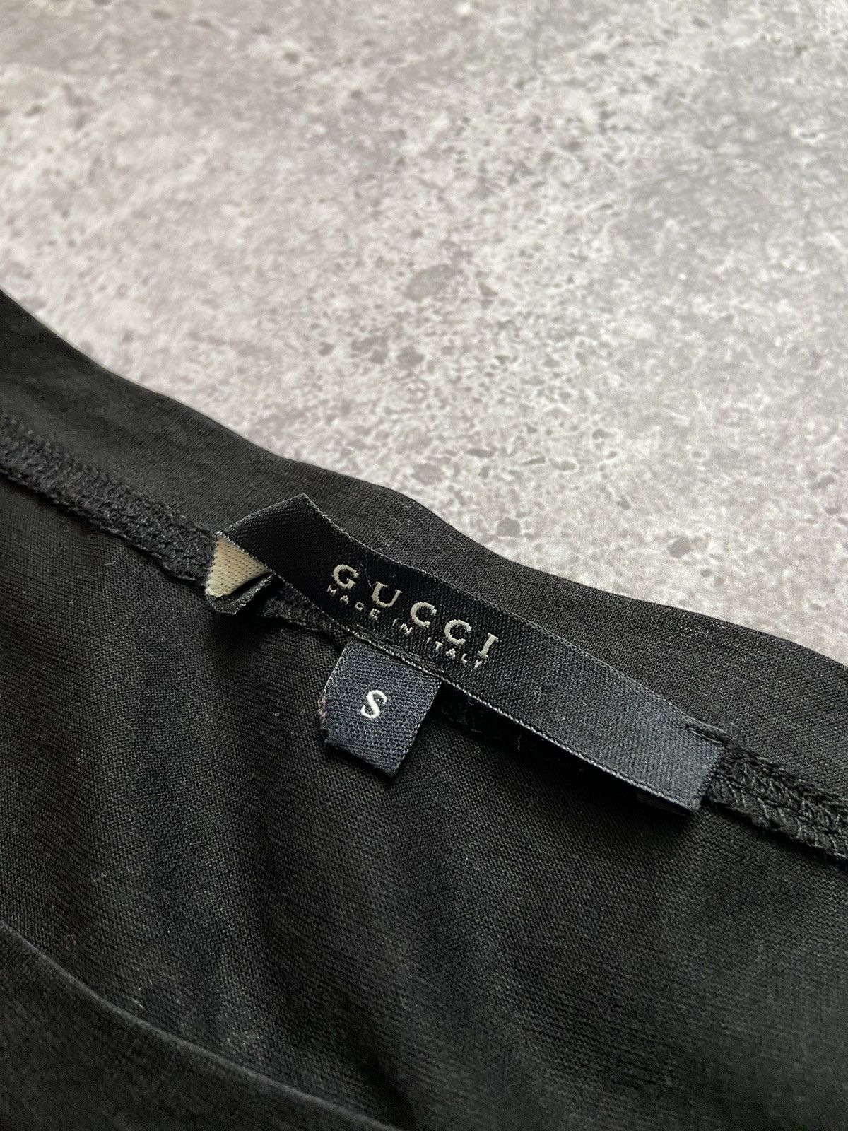 Gucci GUCCI light Mesh Top Shirt G Logo Black Size S / US 4 / IT 40 - 4 Thumbnail