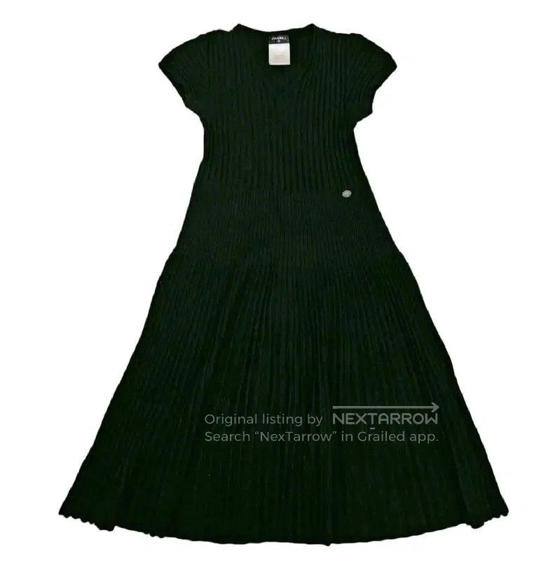 Chanel Black Wool Blend Midi Dress for Women . - cruiseboatoman.com