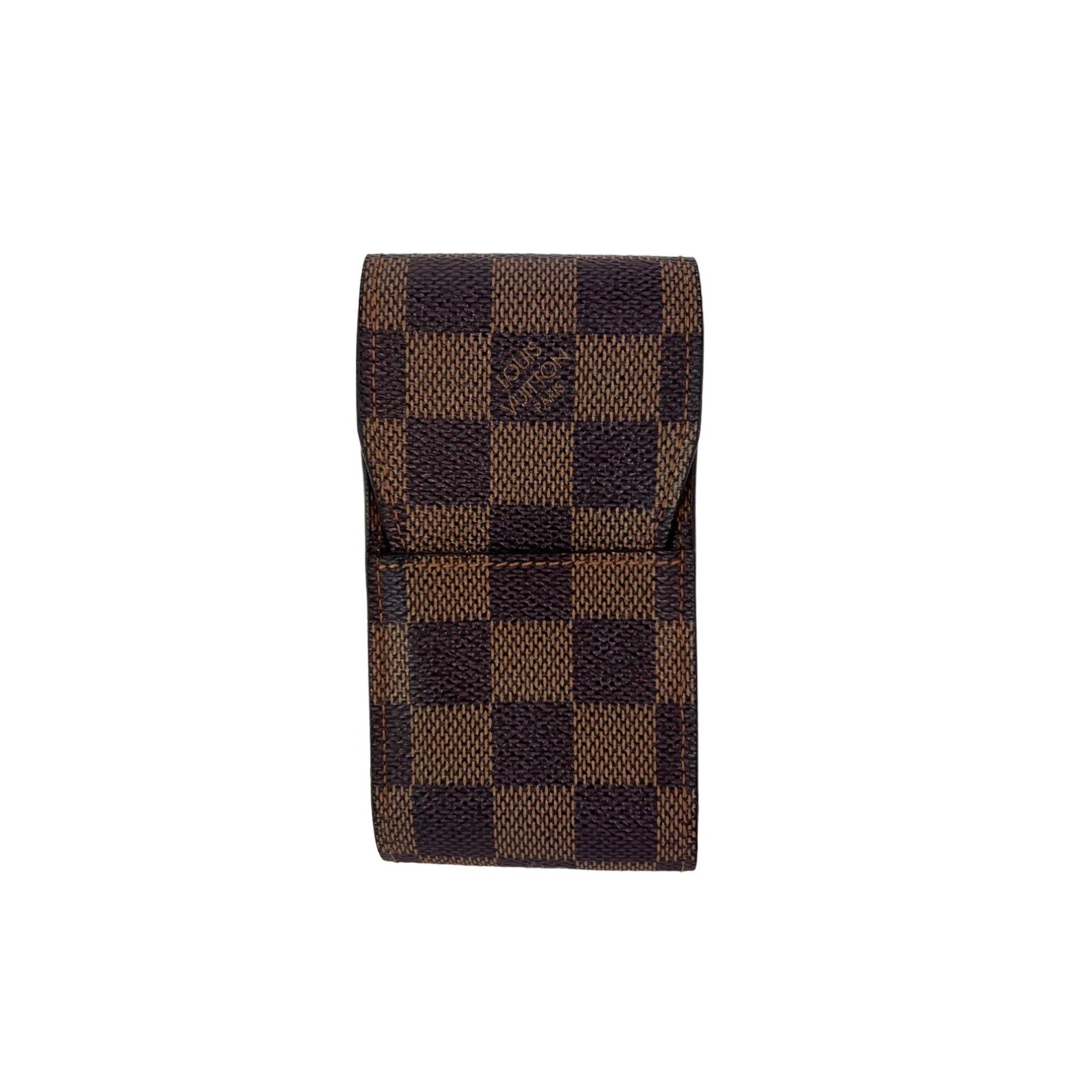 Louis Vuitton LOUIS VUITTON Damier Ebene Cigarette Card Cosmetic Case Pouc Size ONE SIZE - 1 Thumbnail