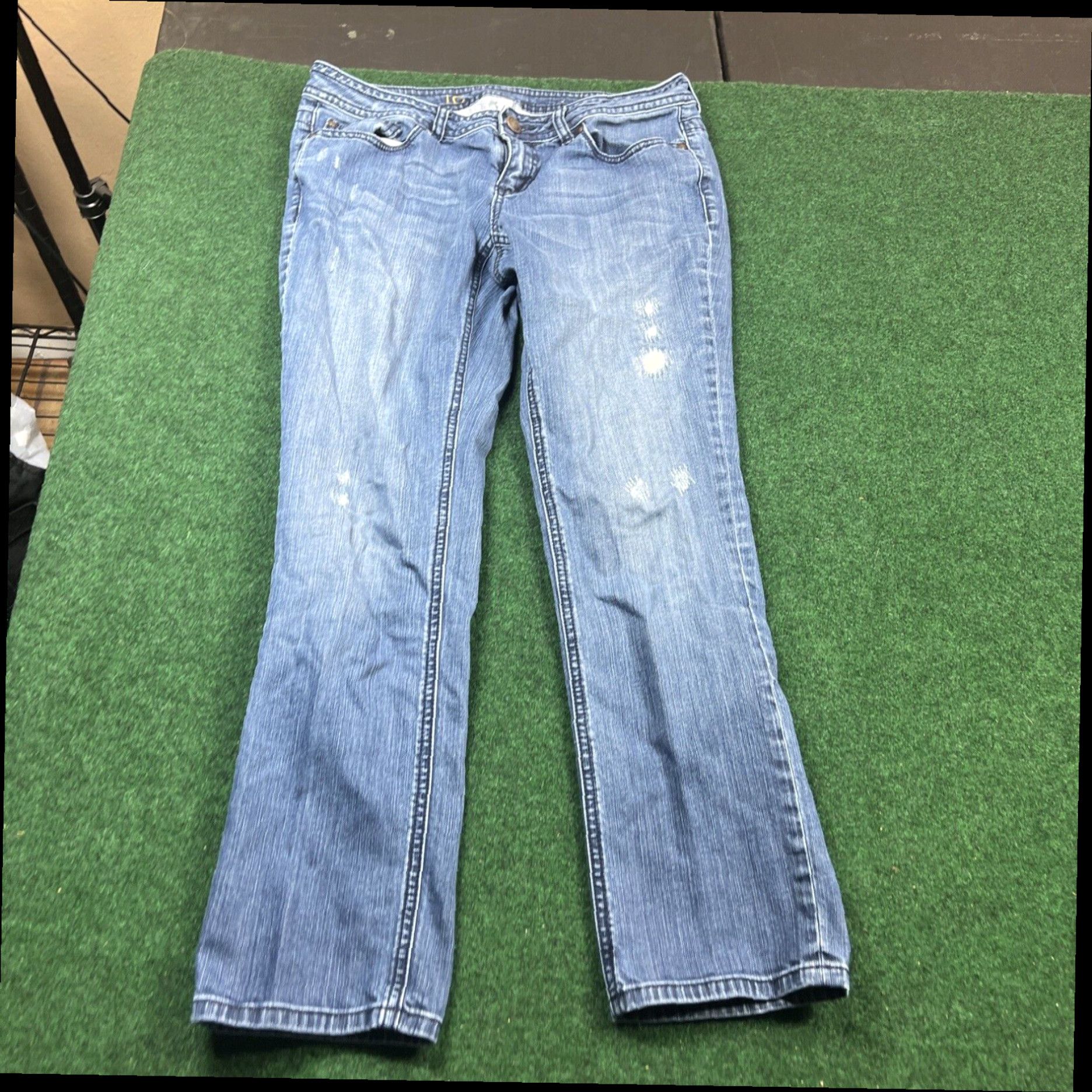 Vintage LC Lauren Conrad Ankle Skinny Cropped Jeans Womens Size 8 Med Wash Size 30" / US 8 / IT 44 - 1 Thumbnail