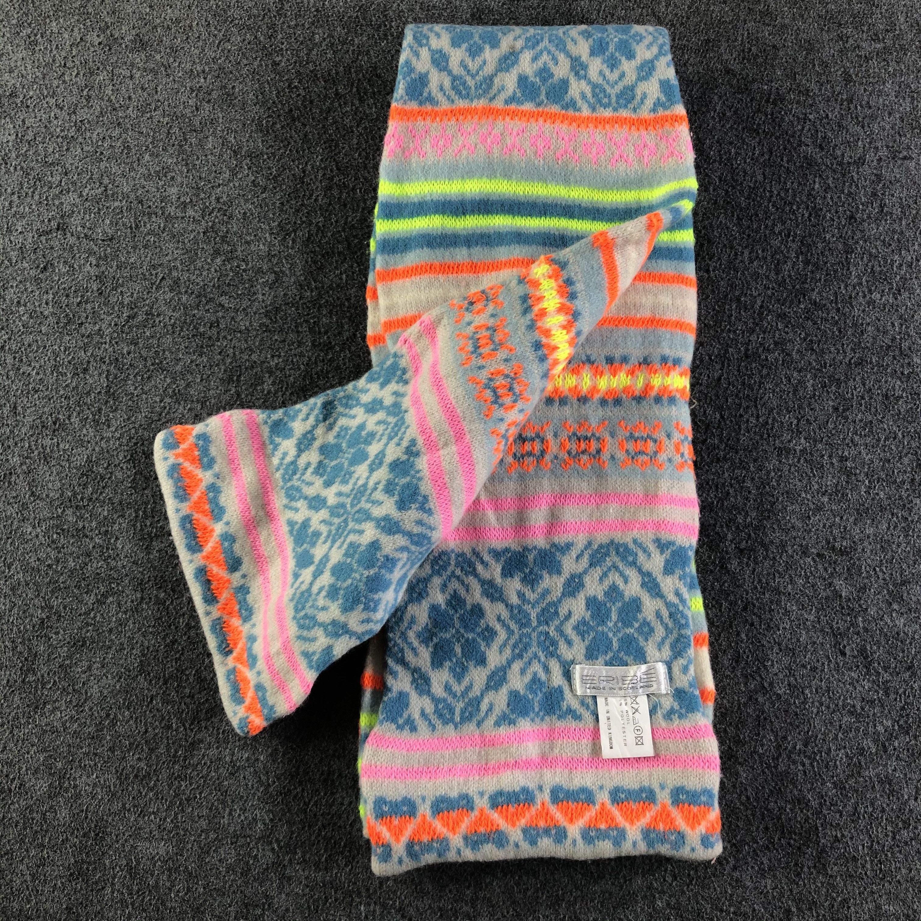 Vintage ERIBE Scarf / Muffler / Neckwear P078 Size ONE SIZE - 4 Thumbnail