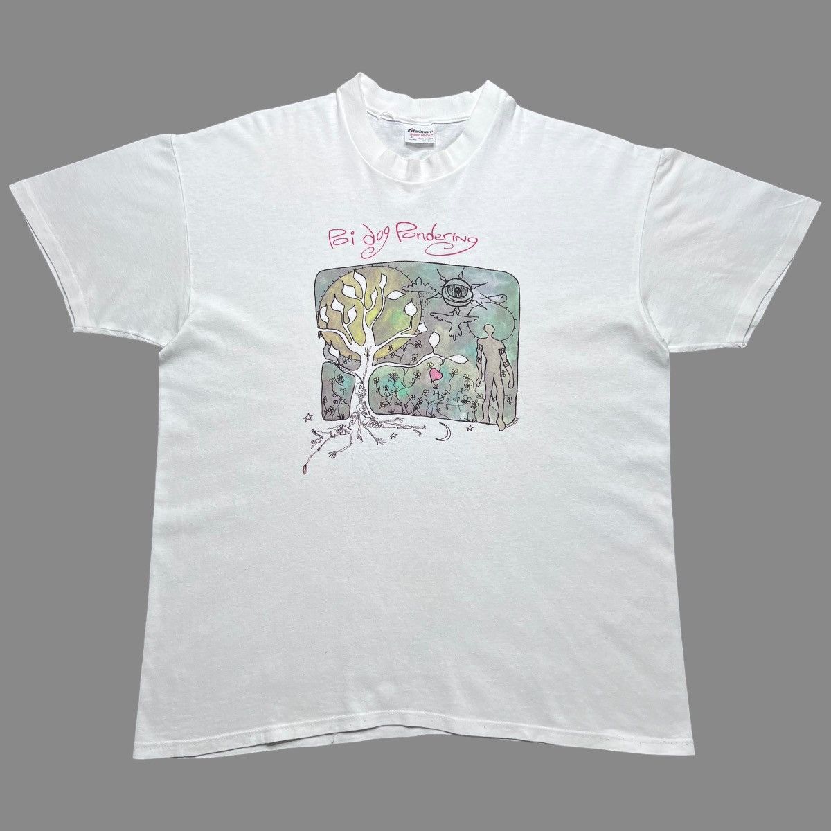 MLB × Vintage Vintage 1980s Poi Dog Pondering Rock Grunge Band T-Shirt Size US XL / EU 56 / 4 - 1 Thumbnail