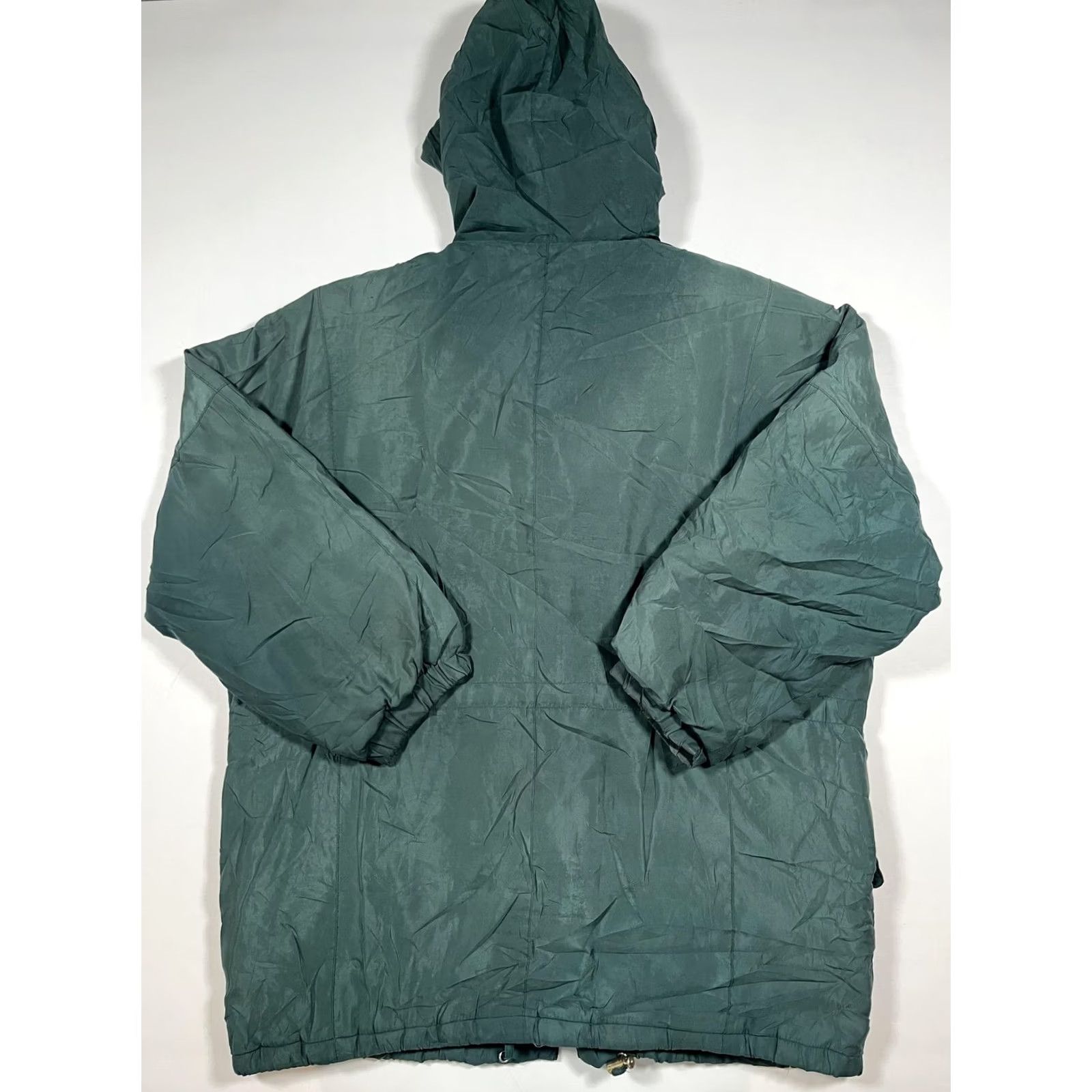 AQUA VINTAGE Aqua Togs Coat Parka Mens XL Green Hooded Quilted Insulated Winter Coat Size US XL / EU 56 / 4 - 2 Thumbnail