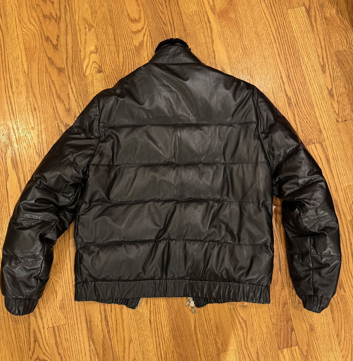 John Elliott John Elliott Leather Down Bomber Jacket / Black / 3 / Large Size US L / EU 52-54 / 3 - 2 Thumbnail