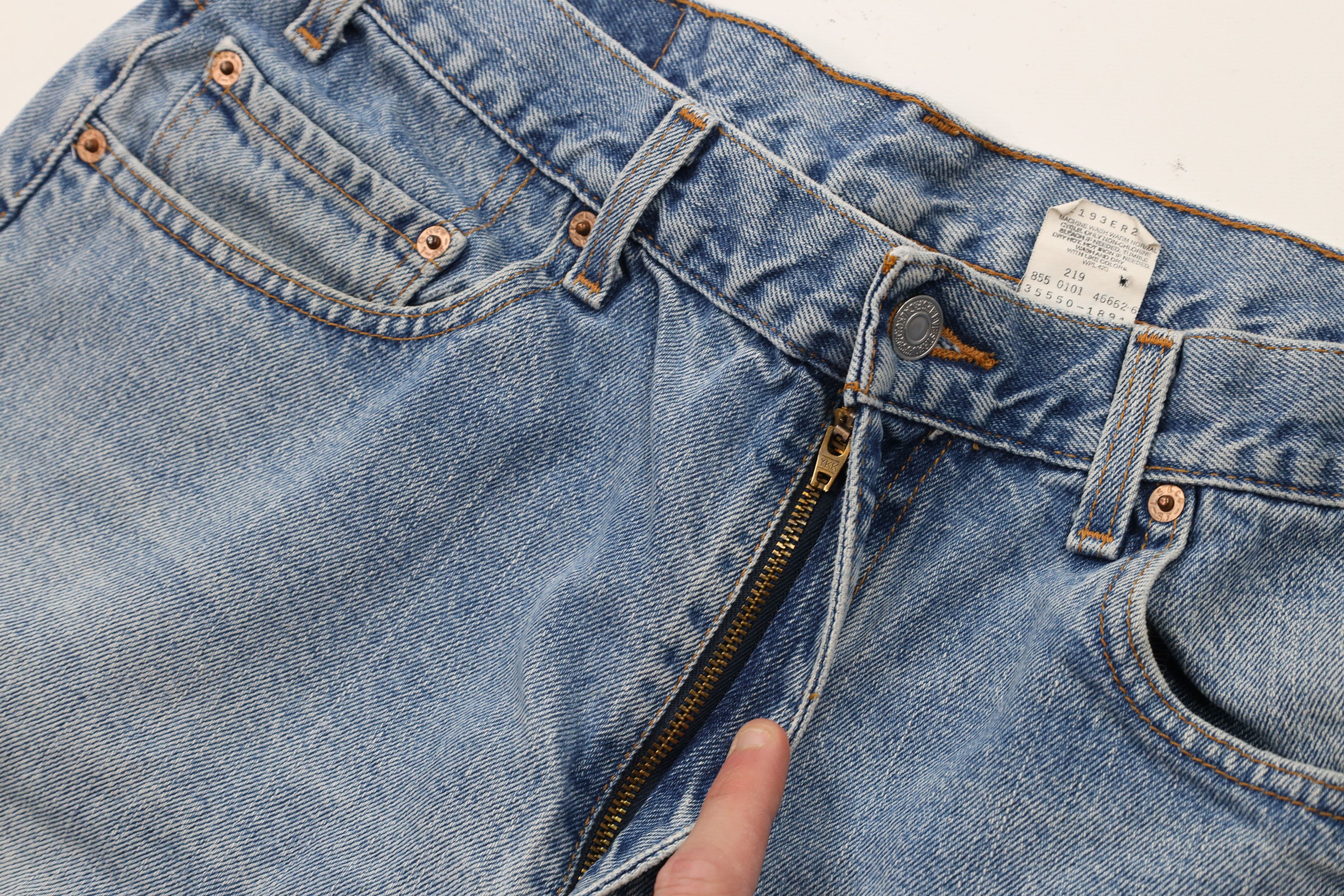 Levi's × Vintage Vintage Y2K 2001 Levis 550 Fit Denim Shorts Jorts Blue Size US 34 / EU 50 - 7 Thumbnail