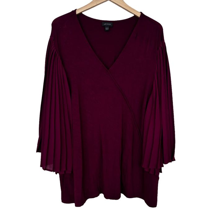 Other J. Jill Wearever Collection Maroon Blouse Sz 3X