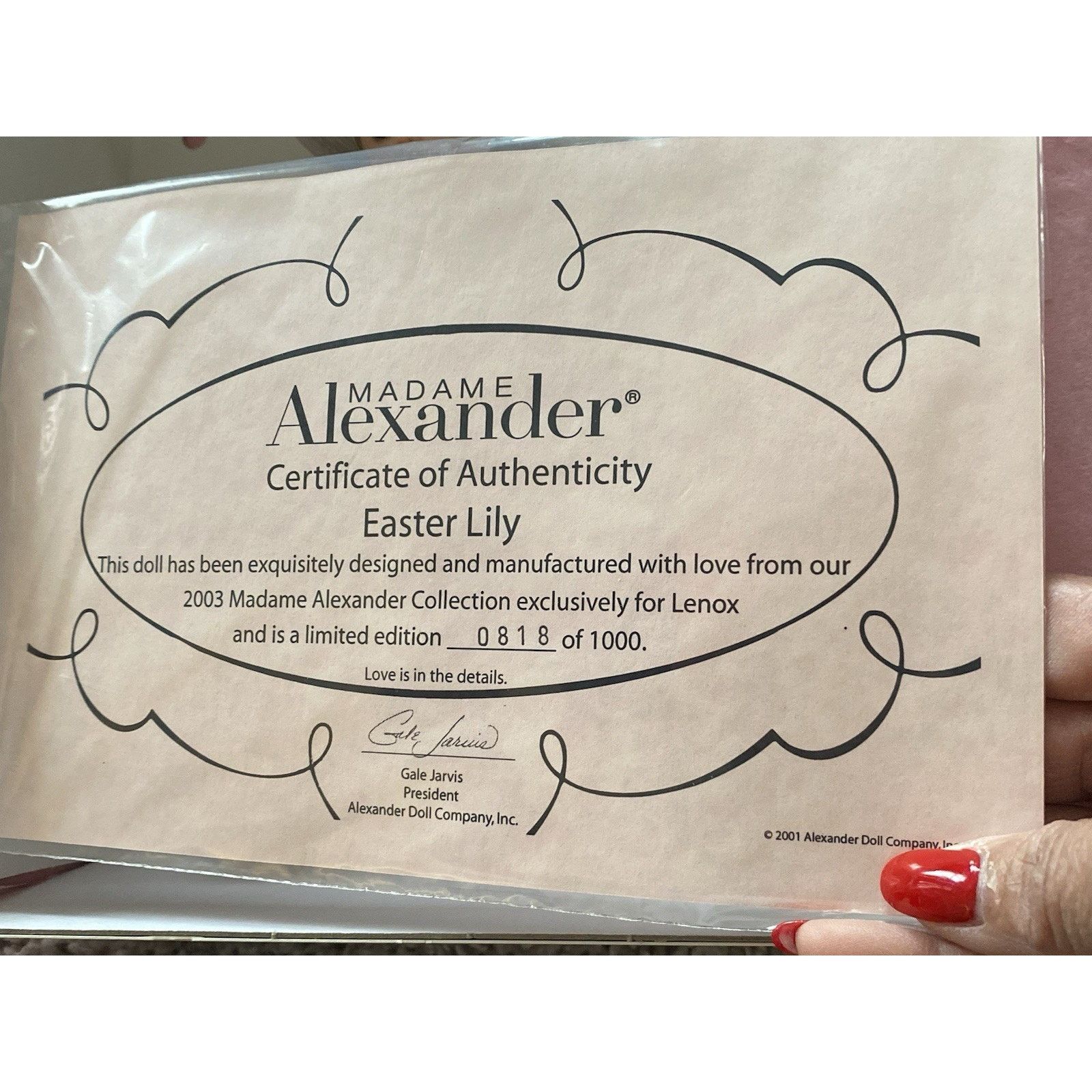 0 Madame Alexander Easter Lily Doll, NIB Size ONE SIZE - 7 Thumbnail