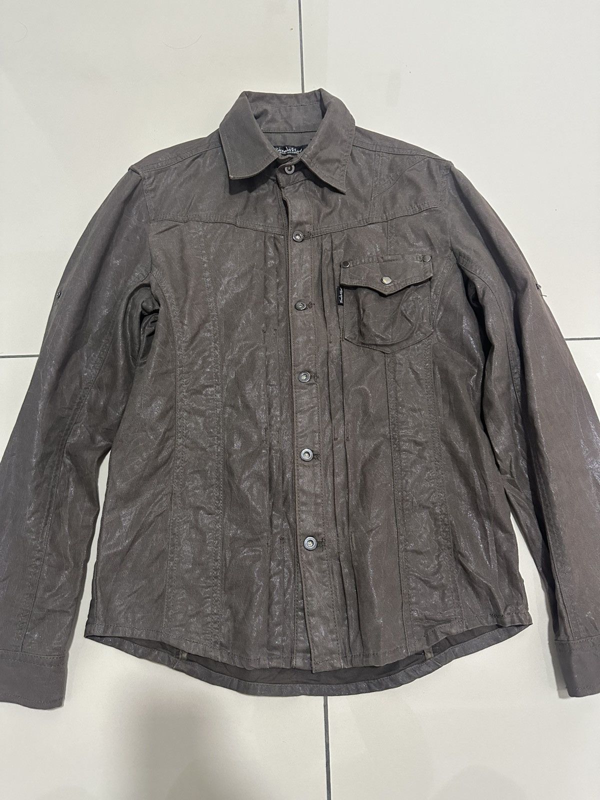 Tornado Mart Tornado Mart Japan Waxed Cotton coating Paneled Jacket Size US M / EU 48-50 / 2 - 3 Thumbnail