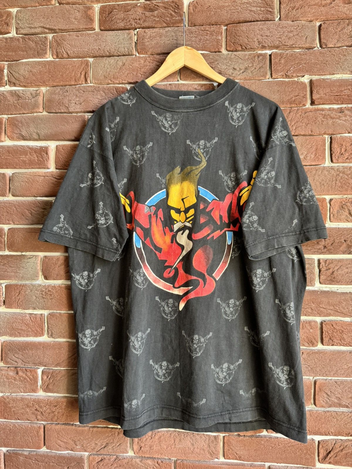 Band Tees Rare Vintage 90s Thunderdome Wizard Gabber Band Tshirt 90s Size US XL / EU 56 / 4 - 2 Thumbnail