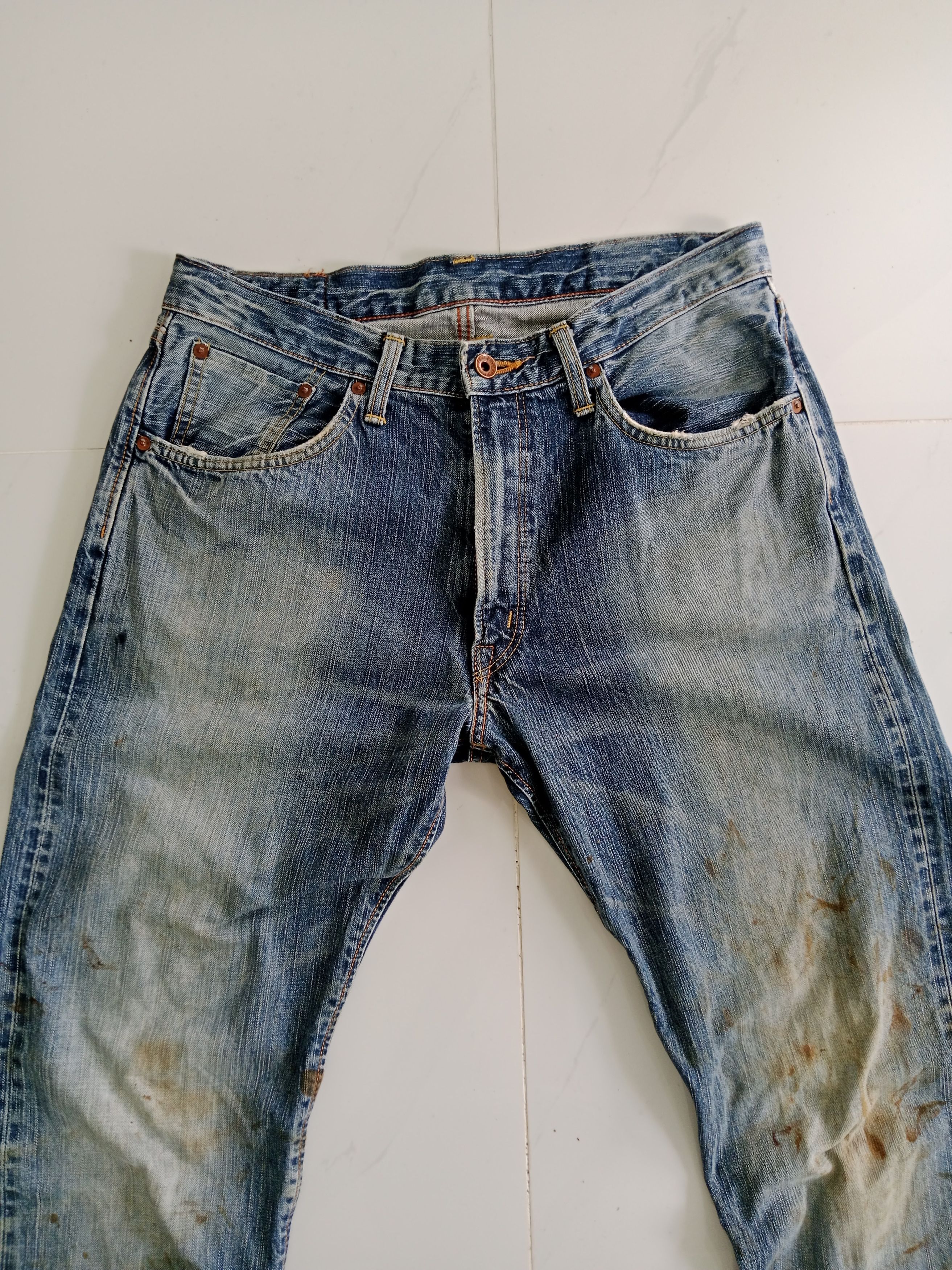 Edwin Vintage Edwin Selvedge Distressed Jeans Dirty Style Size US 32 / EU 48 - 4 Thumbnail