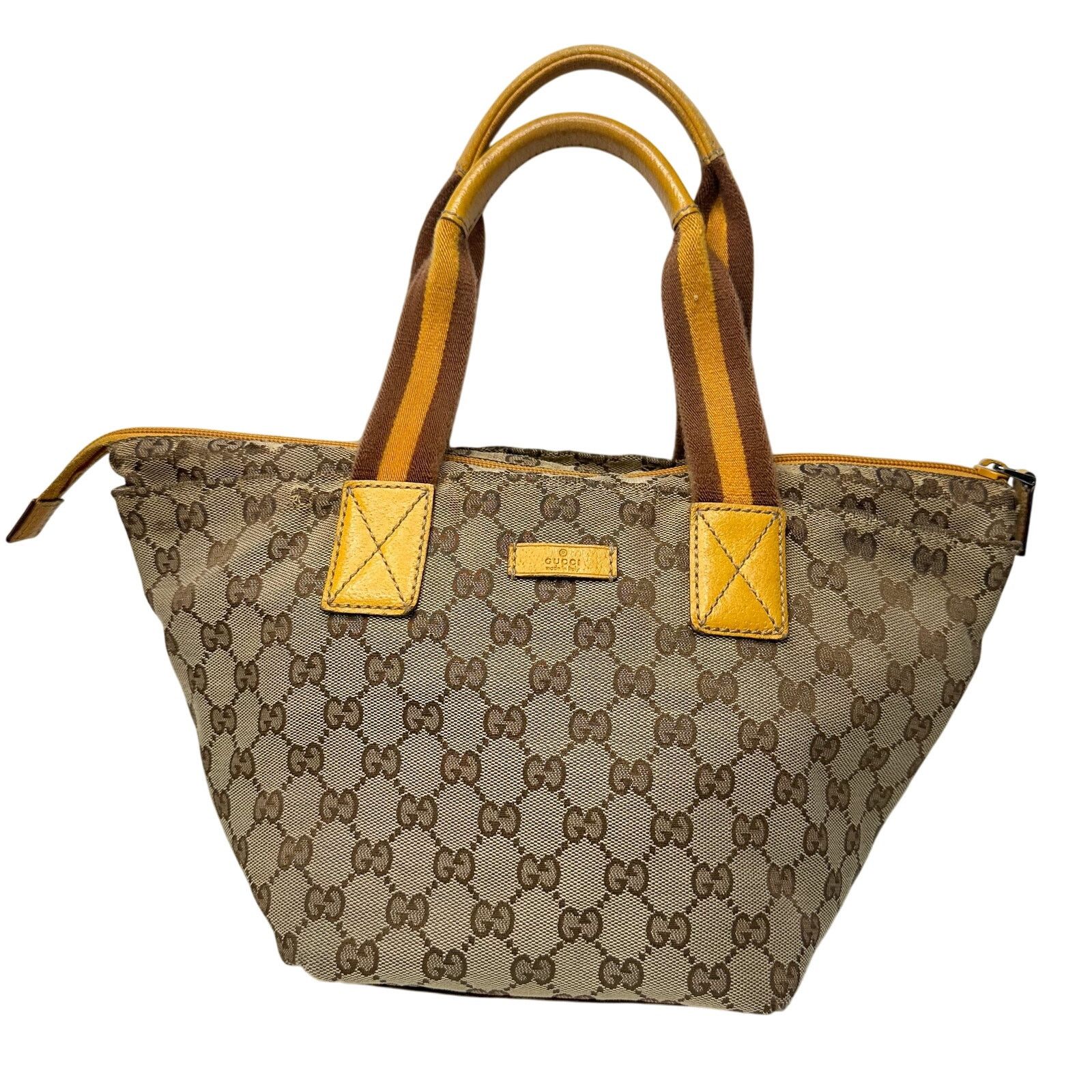 Gucci GG Canvas Web Sherry Line Tote Bag