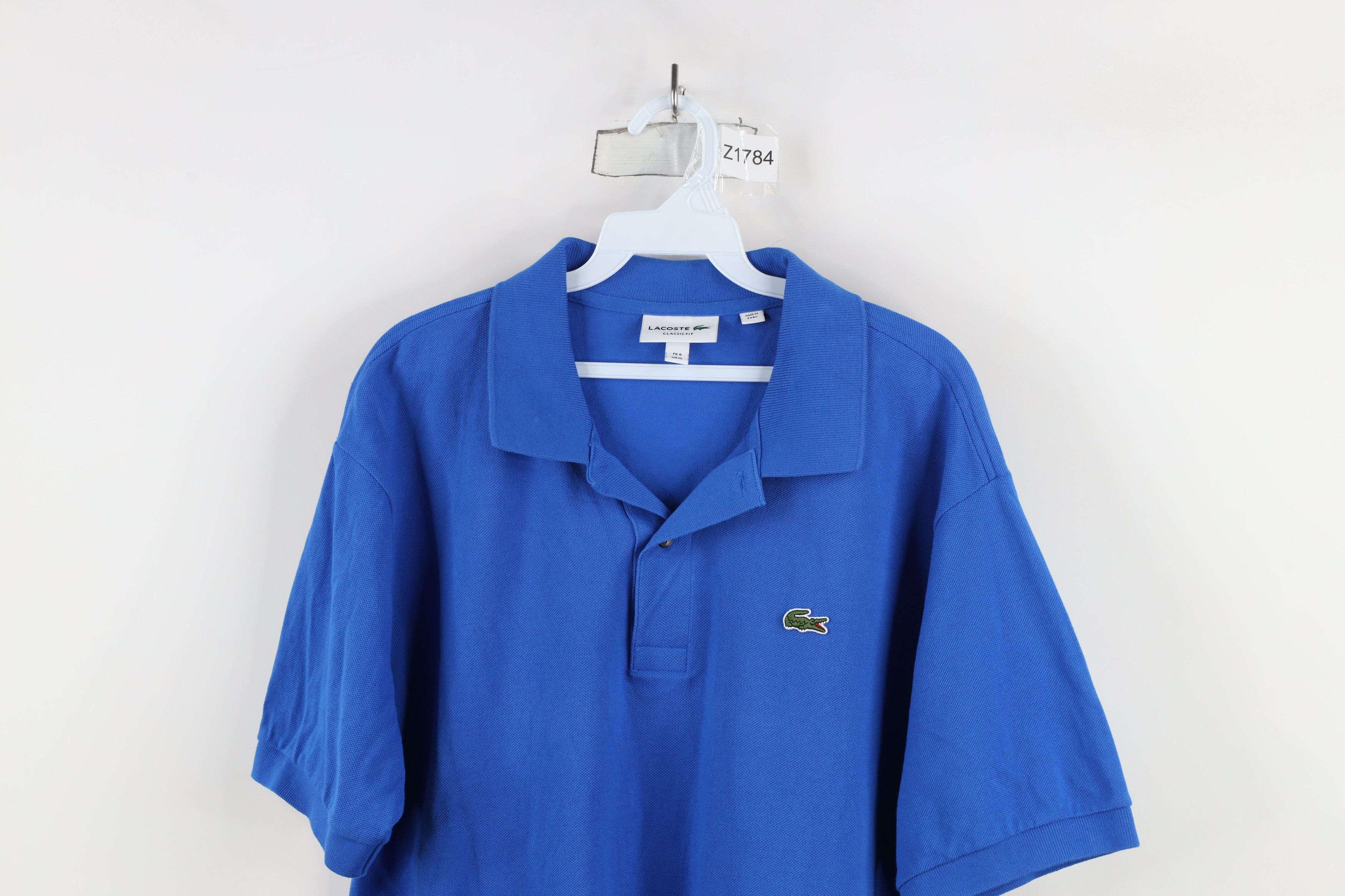 Lacoste × Vintage Lacoste Fit Croc Logo Pique Cotton Short Sleeve Polo Shirt Size US XL / EU 56 / 4 - 2 Thumbnail