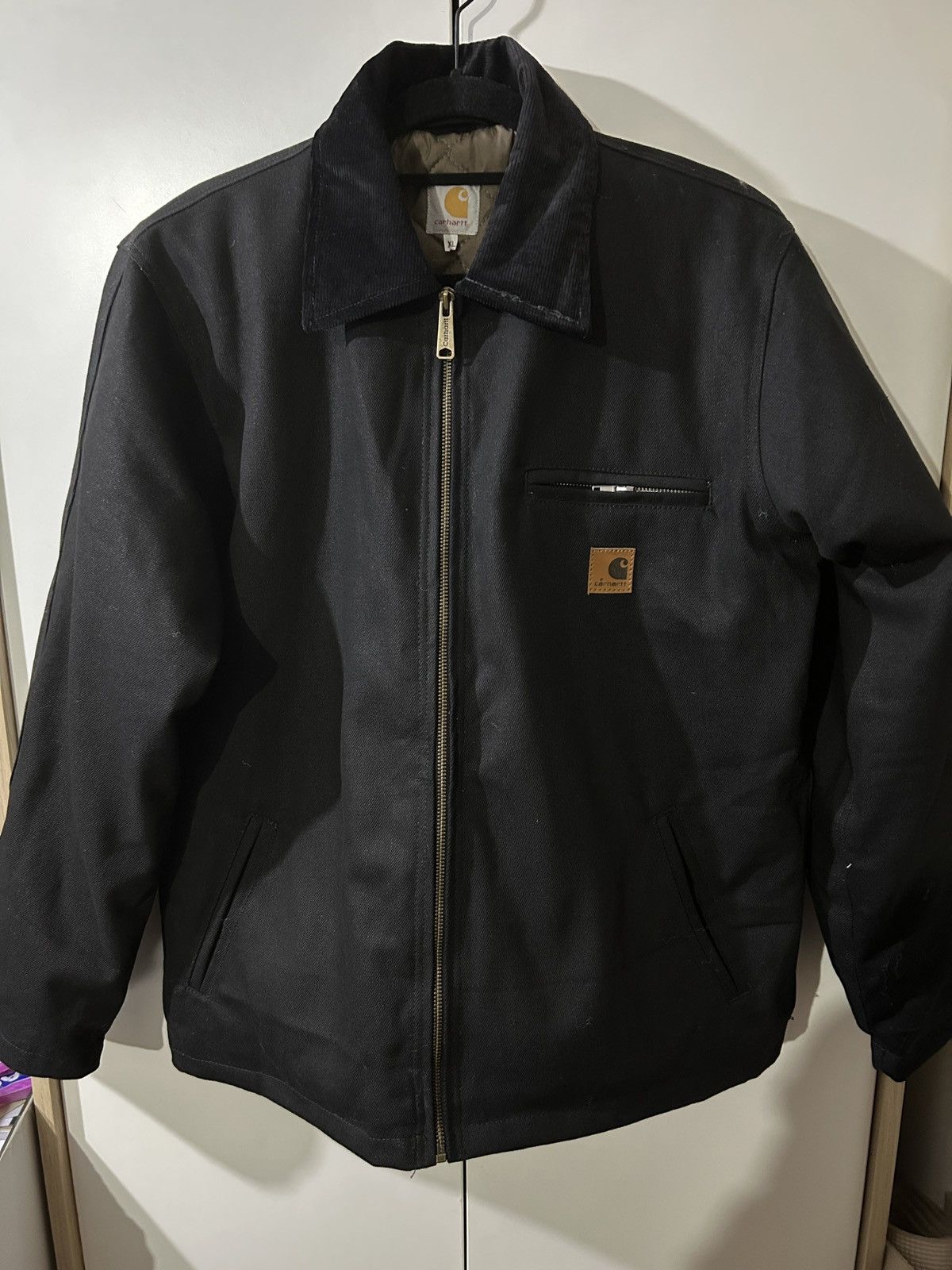 image of Reworked Carhartt Harrington Jacket in Black, Men's (Size XL)