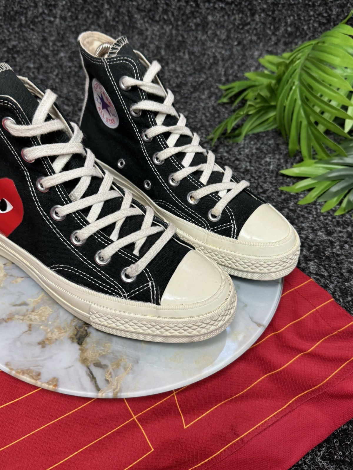 Comme des Garcons PLAY Comme des Garcons Play X Chuck 70 Shoes Black Size US 7 / IT 37 - 10 Thumbnail