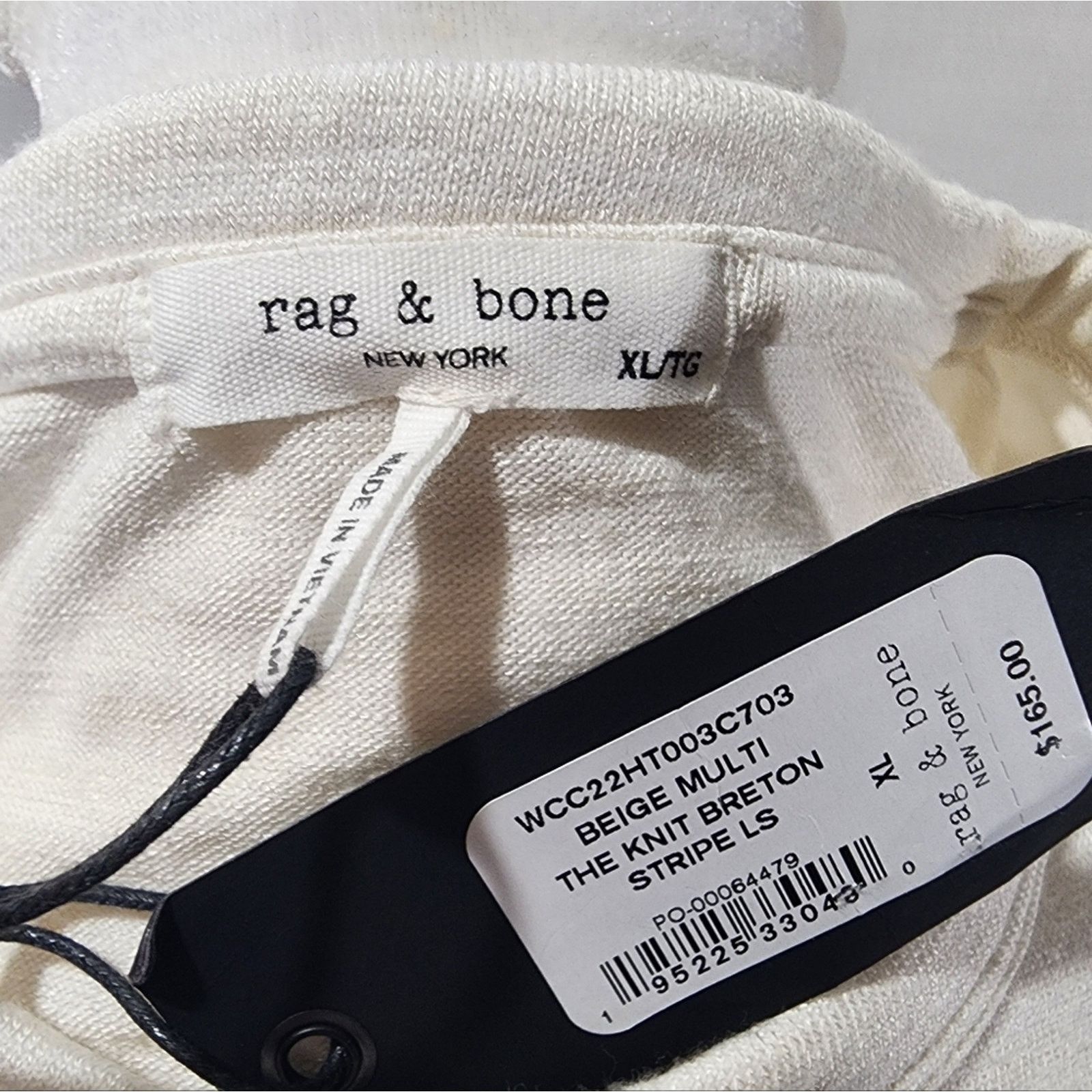 Rag & Bone RAG & BONE The Knit Breton Stripe Top XL NWT Size XL / US 12-14 / IT 48-50 - 4 Thumbnail
