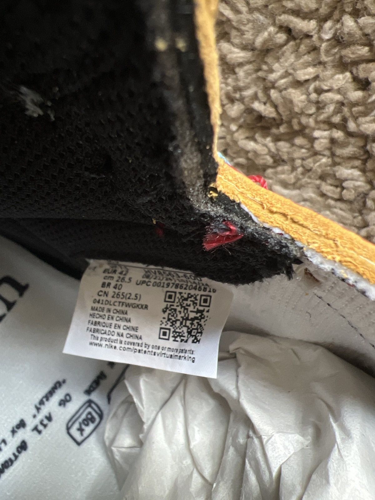 Nike × Union LA Jordan 1 Retro High Union LA Chicago Shadow Men’s Size 8.5 Size US 8.5 / EU 41-42 - 7 Thumbnail