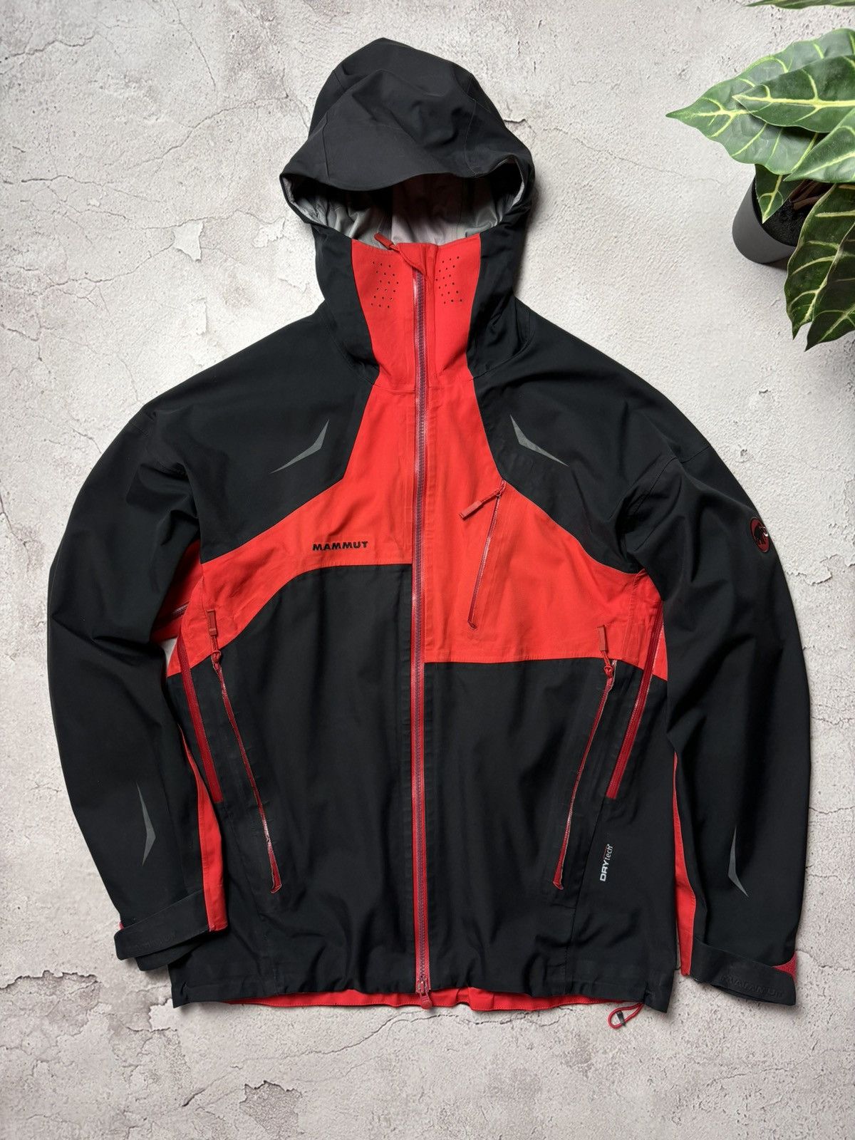 MAMMUT Drytech Jacket Hooded Ski Shell Waterproof Mens L