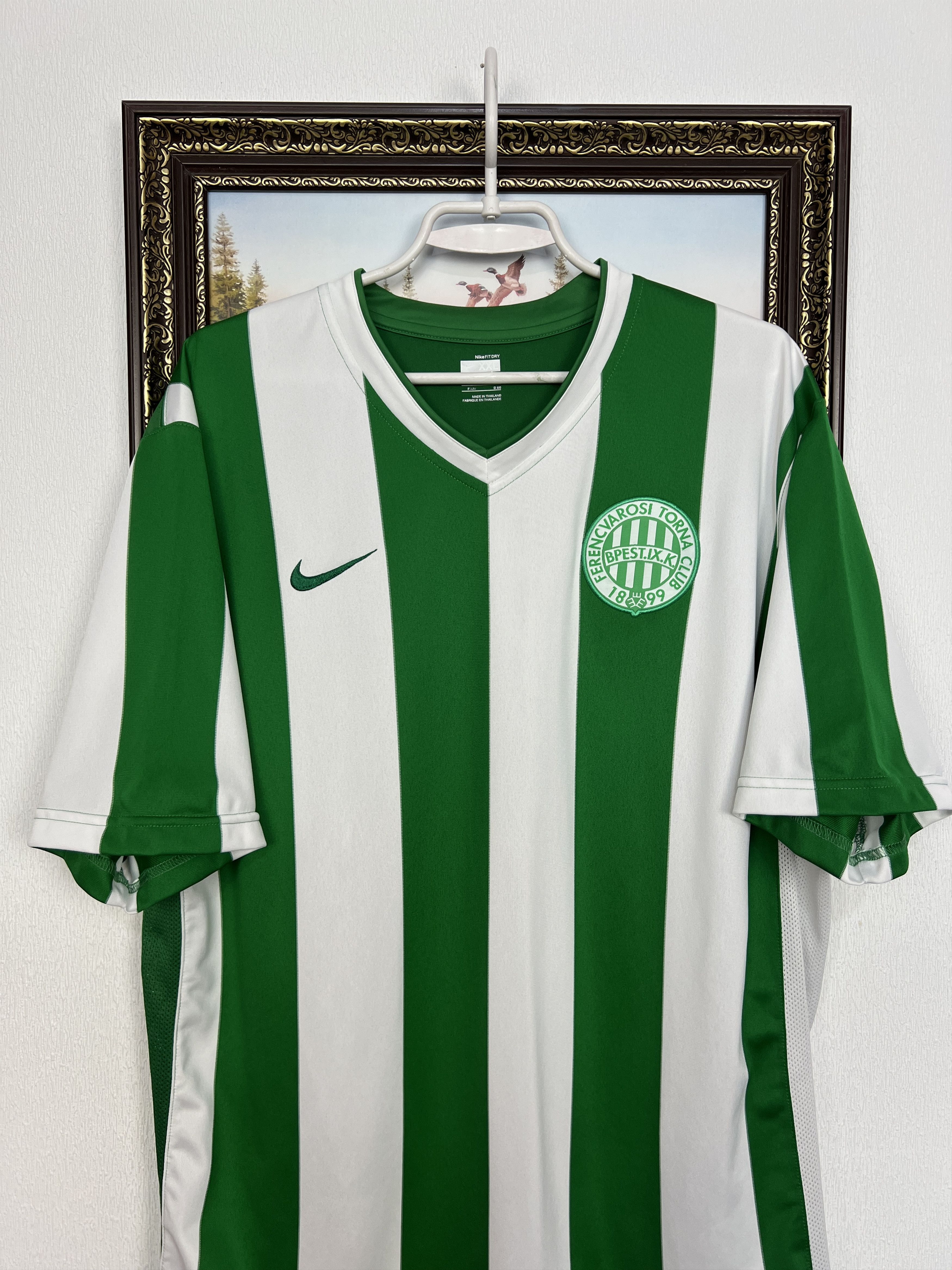 Nike Ferencvaros Home football shirt Soccer Player Issue Jersey Size US XXL / EU 58 / 5 - 2 Thumbnail
