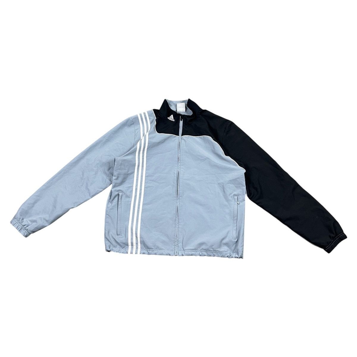 Adidas Vintage Adidas Clima365 Track Jacket Grey Black 3-Stripes Size US L / EU 52-54 / 3 - 1 Thumbnail